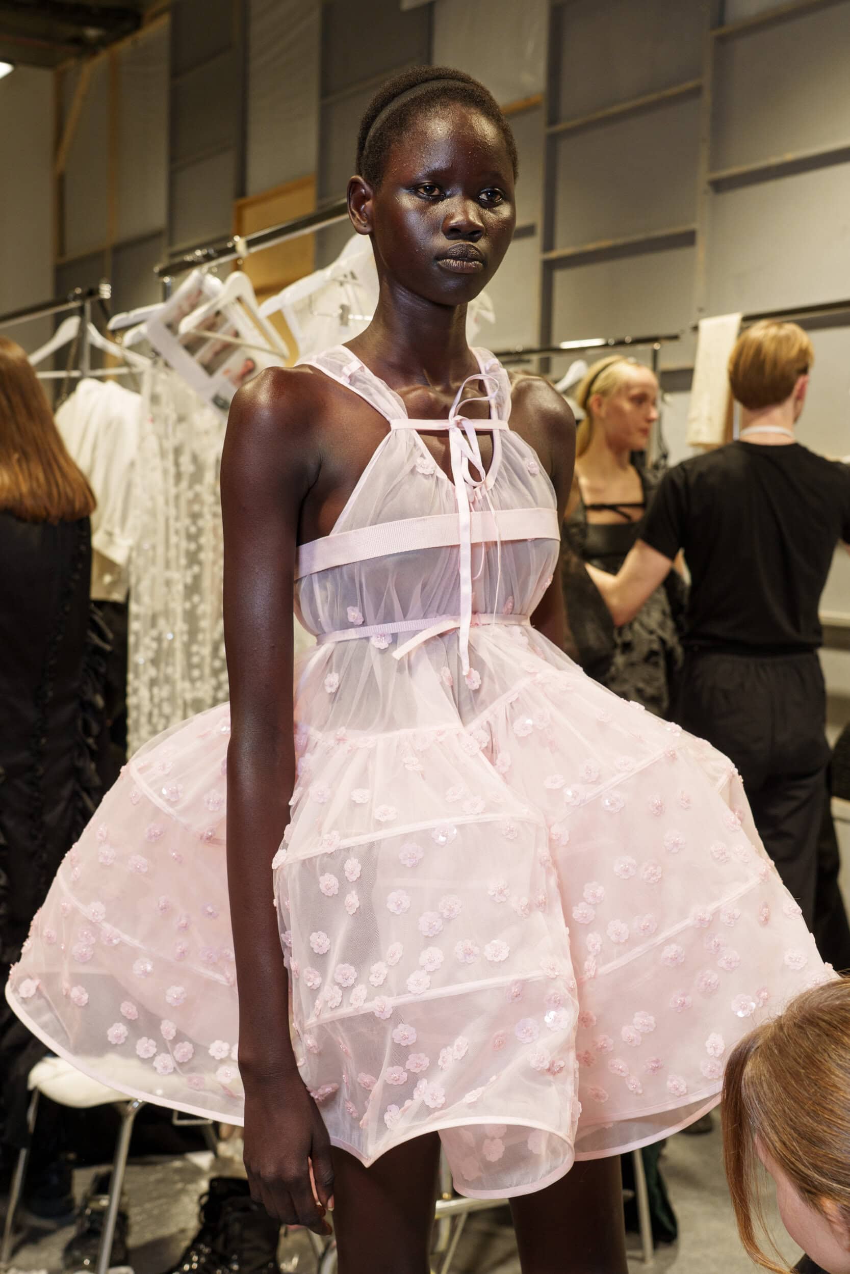 Cecilie Bahnsen Fall 2025 Fashion Show Backstage