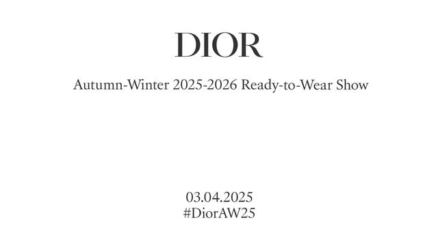 Watch Dior Fall 2025 Fashion Show Live