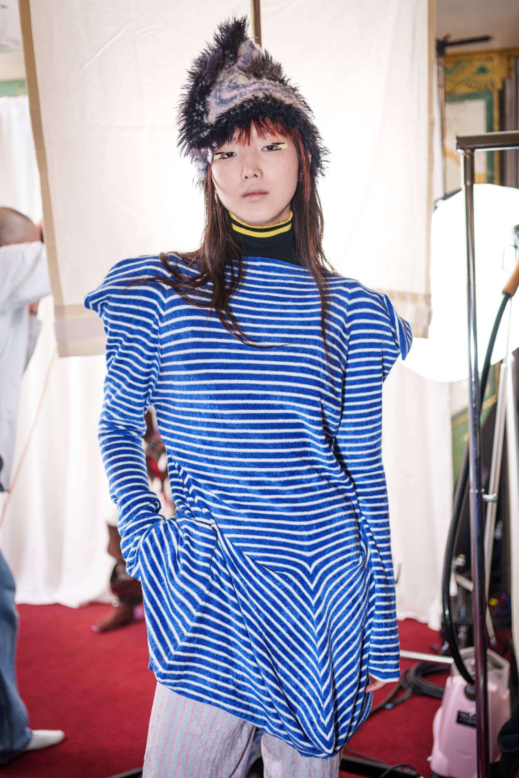 Kiko Kostadinov Fall 2025 Fashion Show Backstage