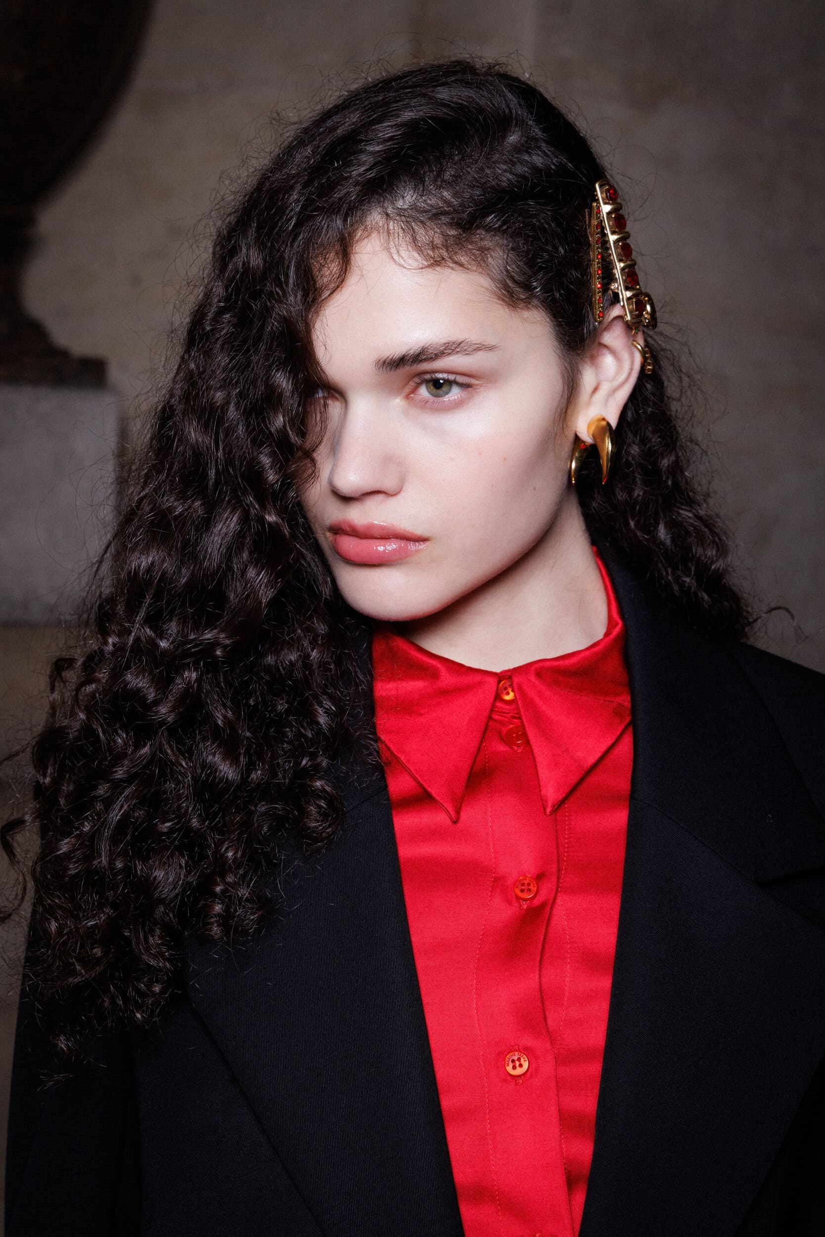 Marine Serre Fall 2025 Fashion Show Backstage