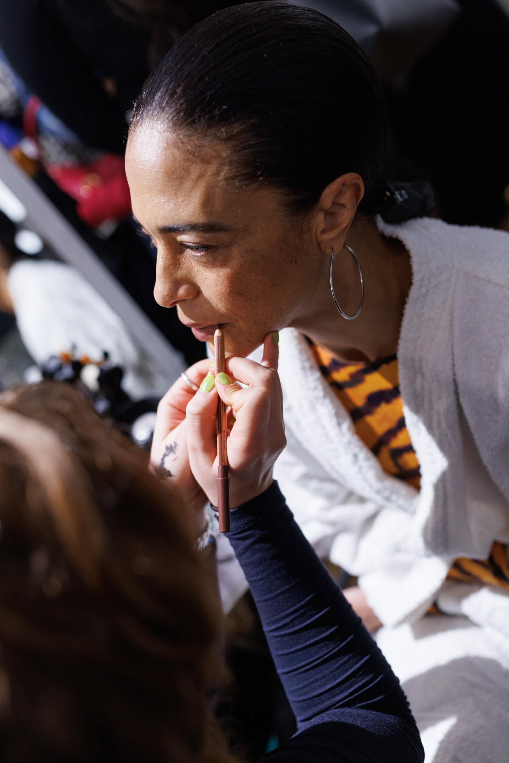 Marine Serre Fall 2025 Fashion Show Backstage