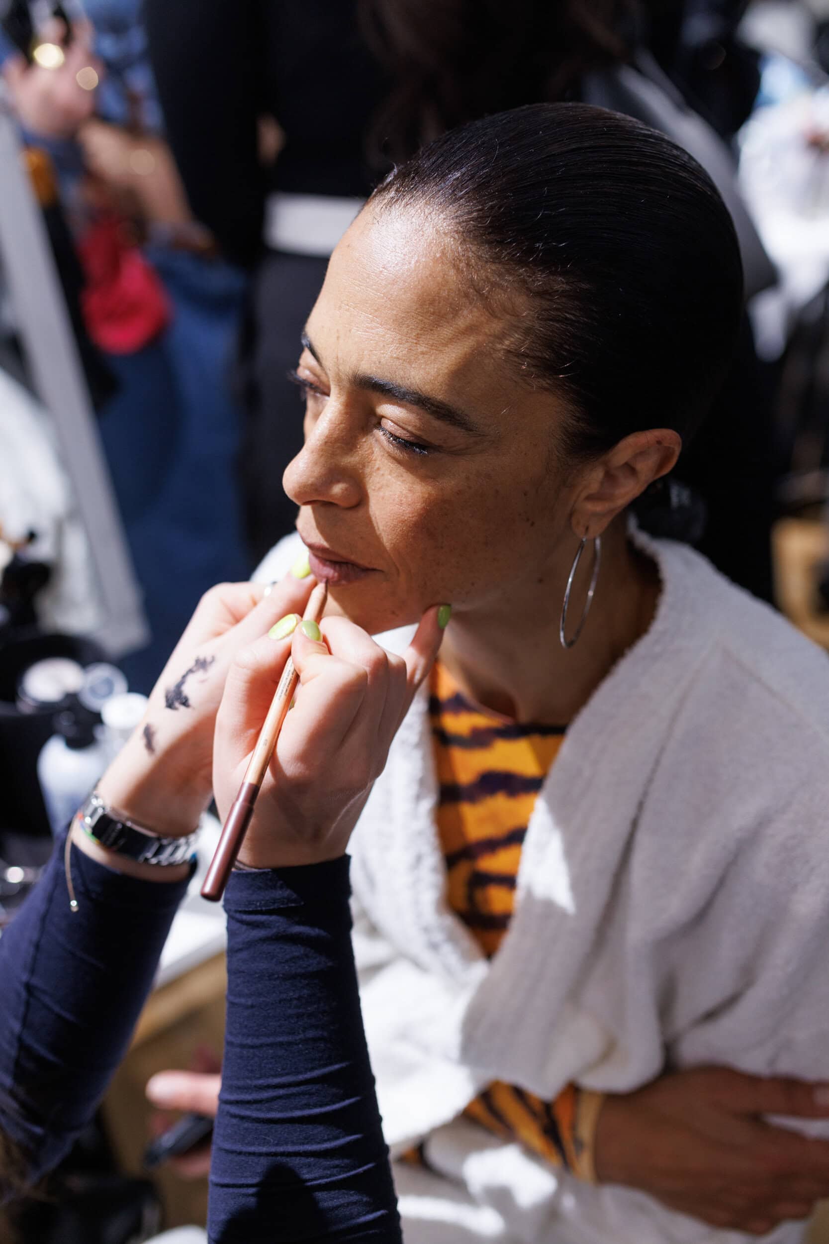 Marine Serre Fall 2025 Fashion Show Backstage