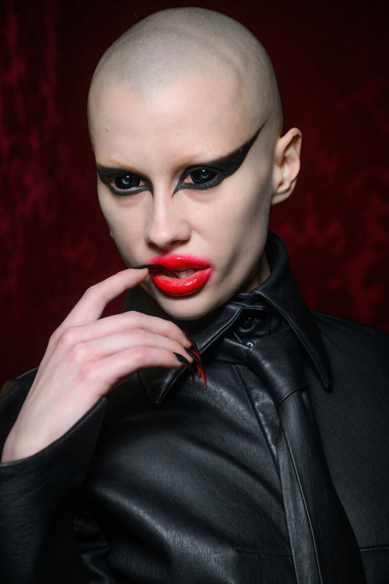 Matières Fécales Fall 2025 Fashion Show Backstage Beauty
