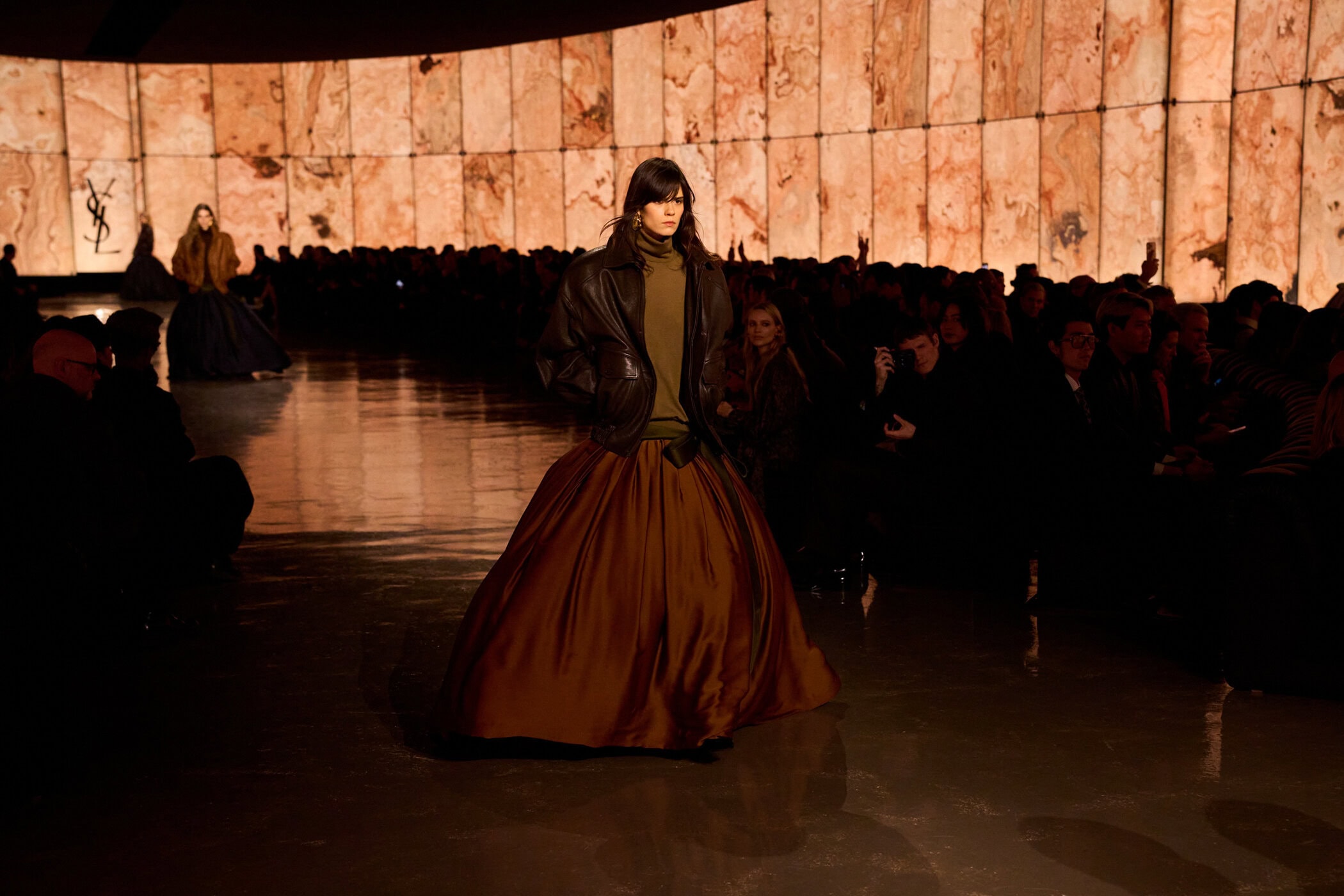 Saint Laurent Fall 2025 Fashion Show Atmosphere