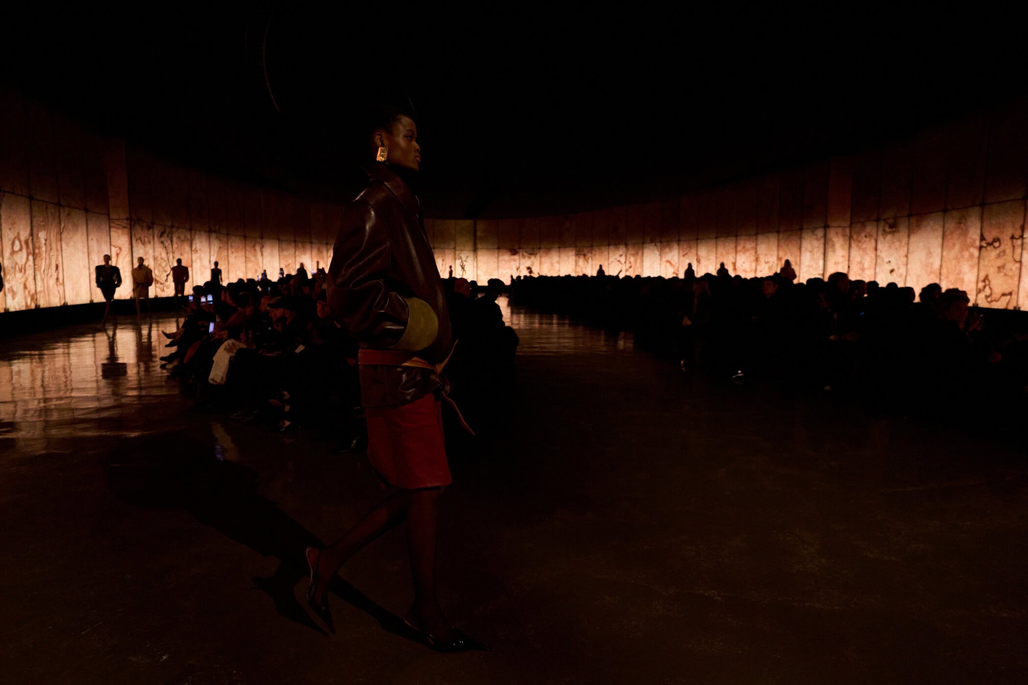 Saint Laurent Fall 2025 Fashion Show Atmosphere