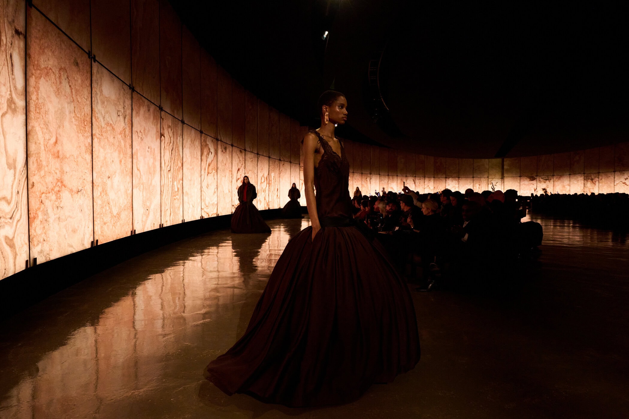 Saint Laurent Fall 2025 Fashion Show Atmosphere