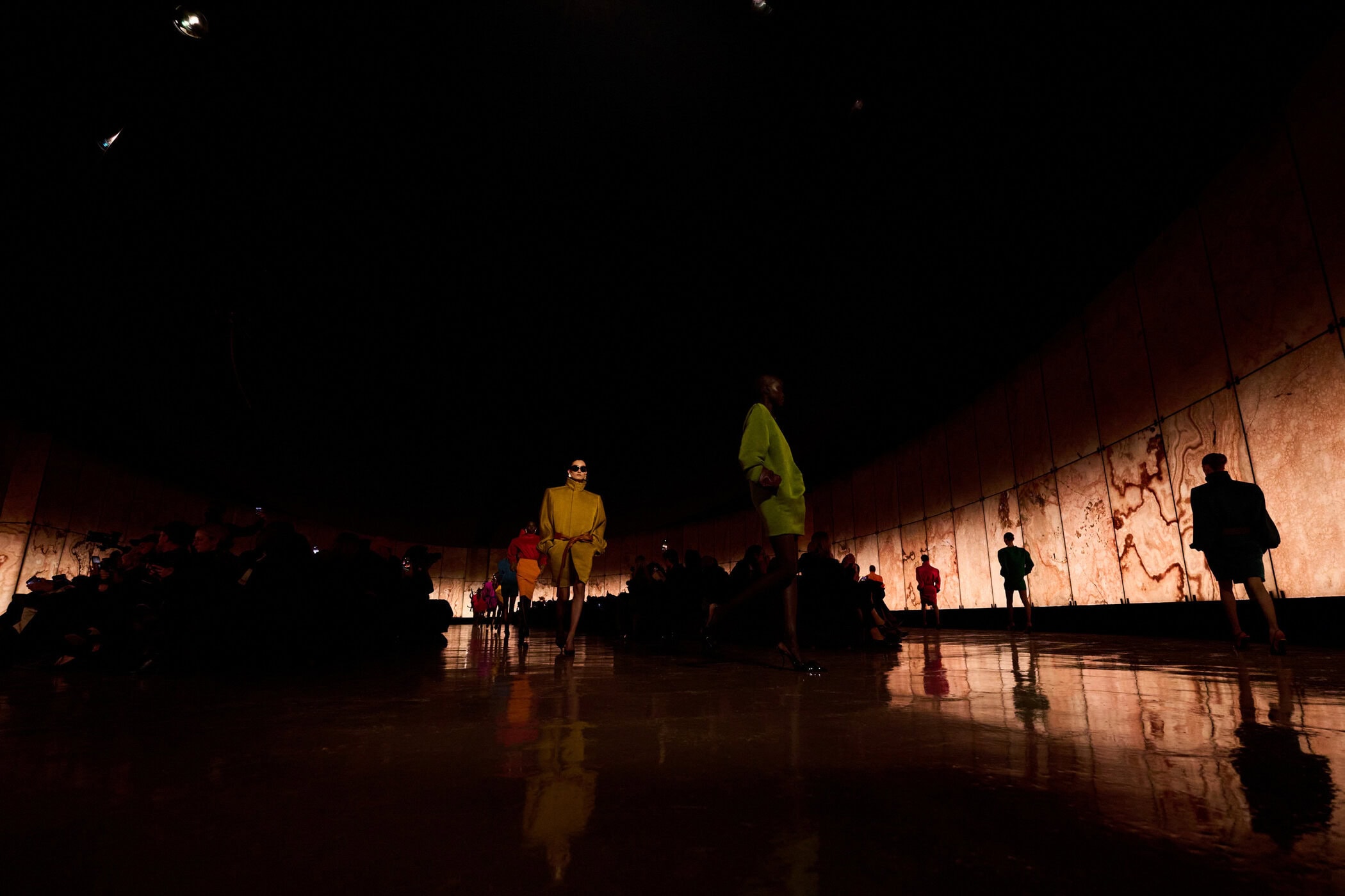 Saint Laurent Fall 2025 Fashion Show Atmosphere