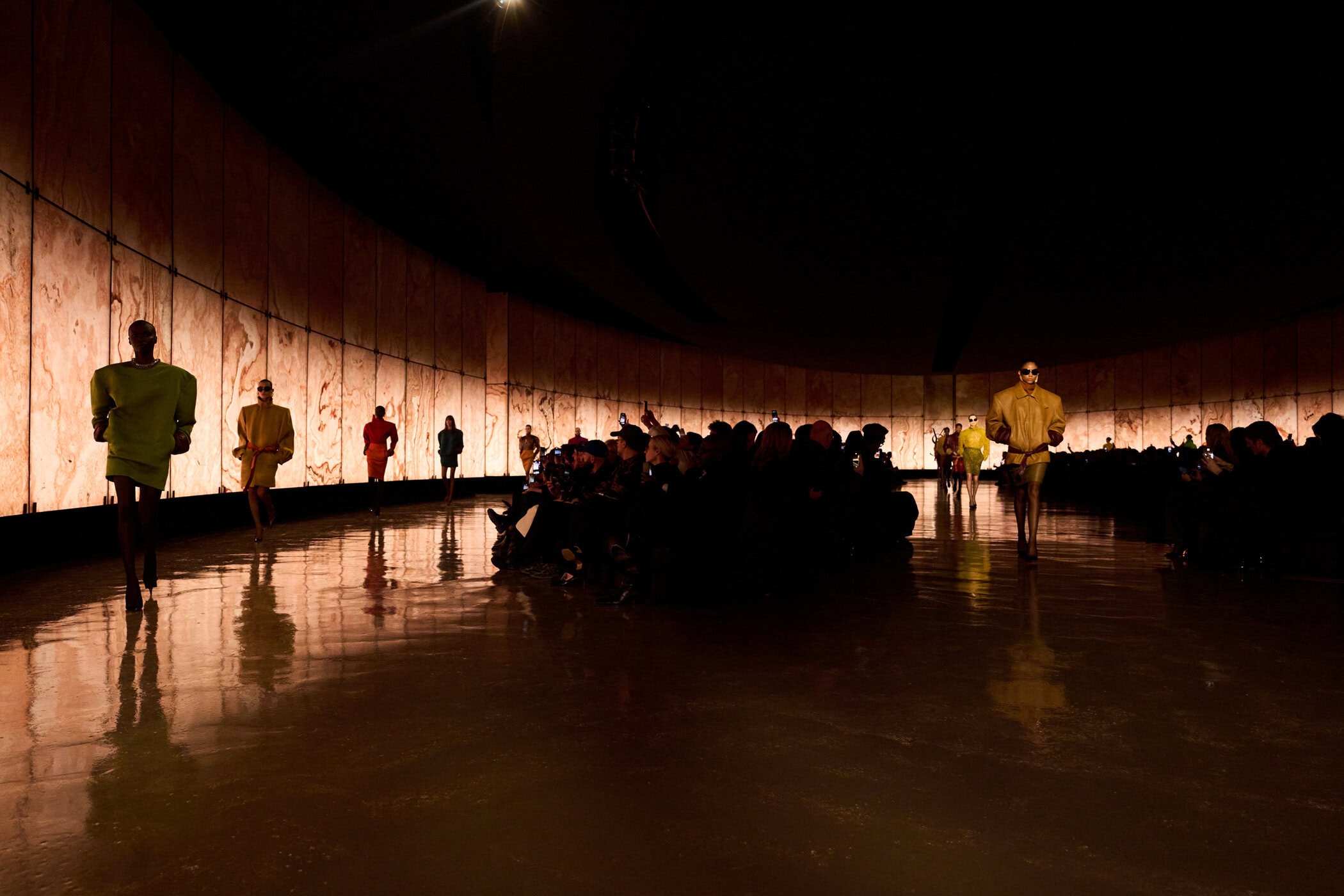 Saint Laurent Fall 2025 Fashion Show Atmosphere