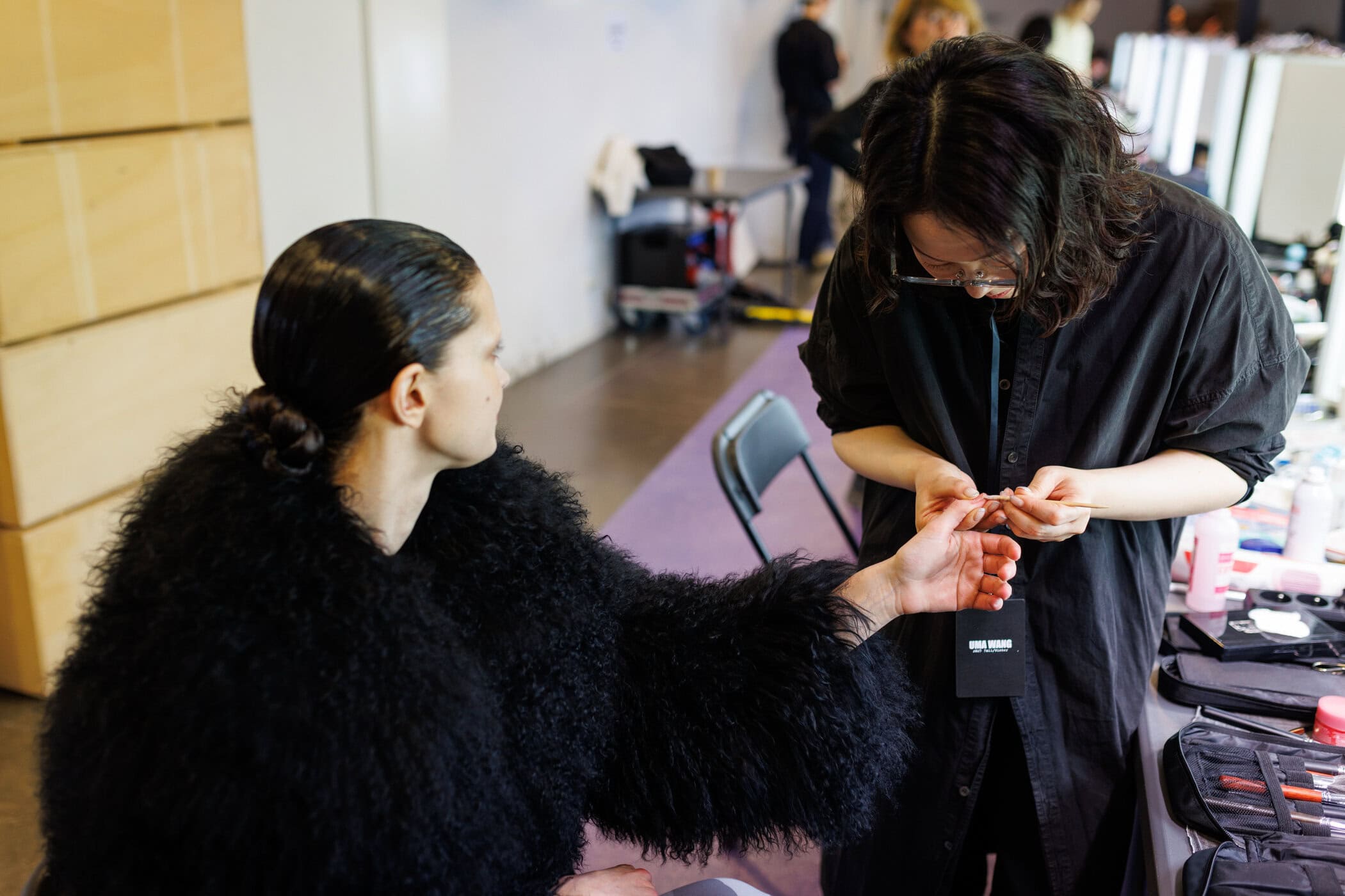 Uma Wang Fall 2025 Fashion Show Backstage