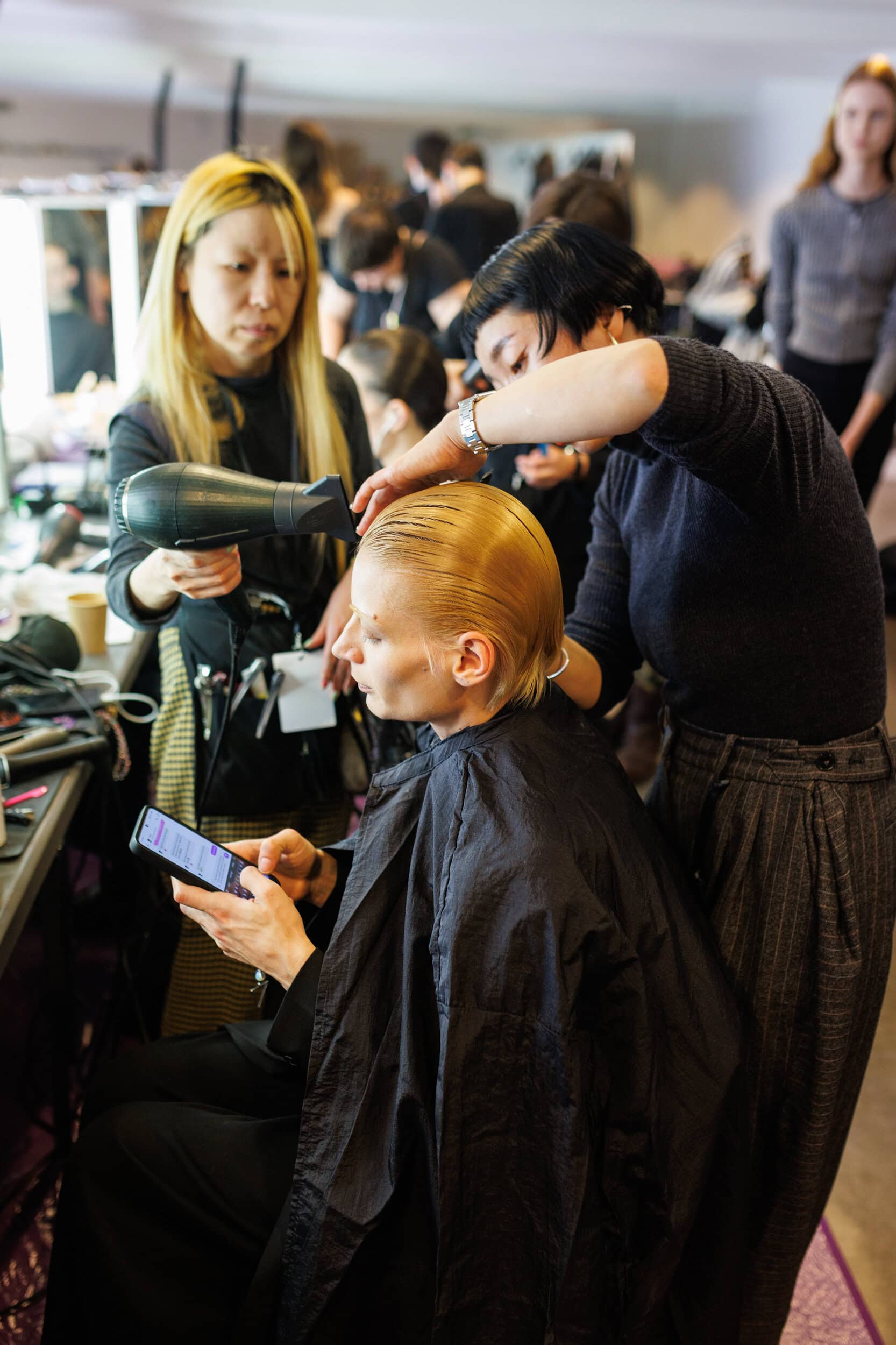 Uma Wang Fall 2025 Fashion Show Backstage