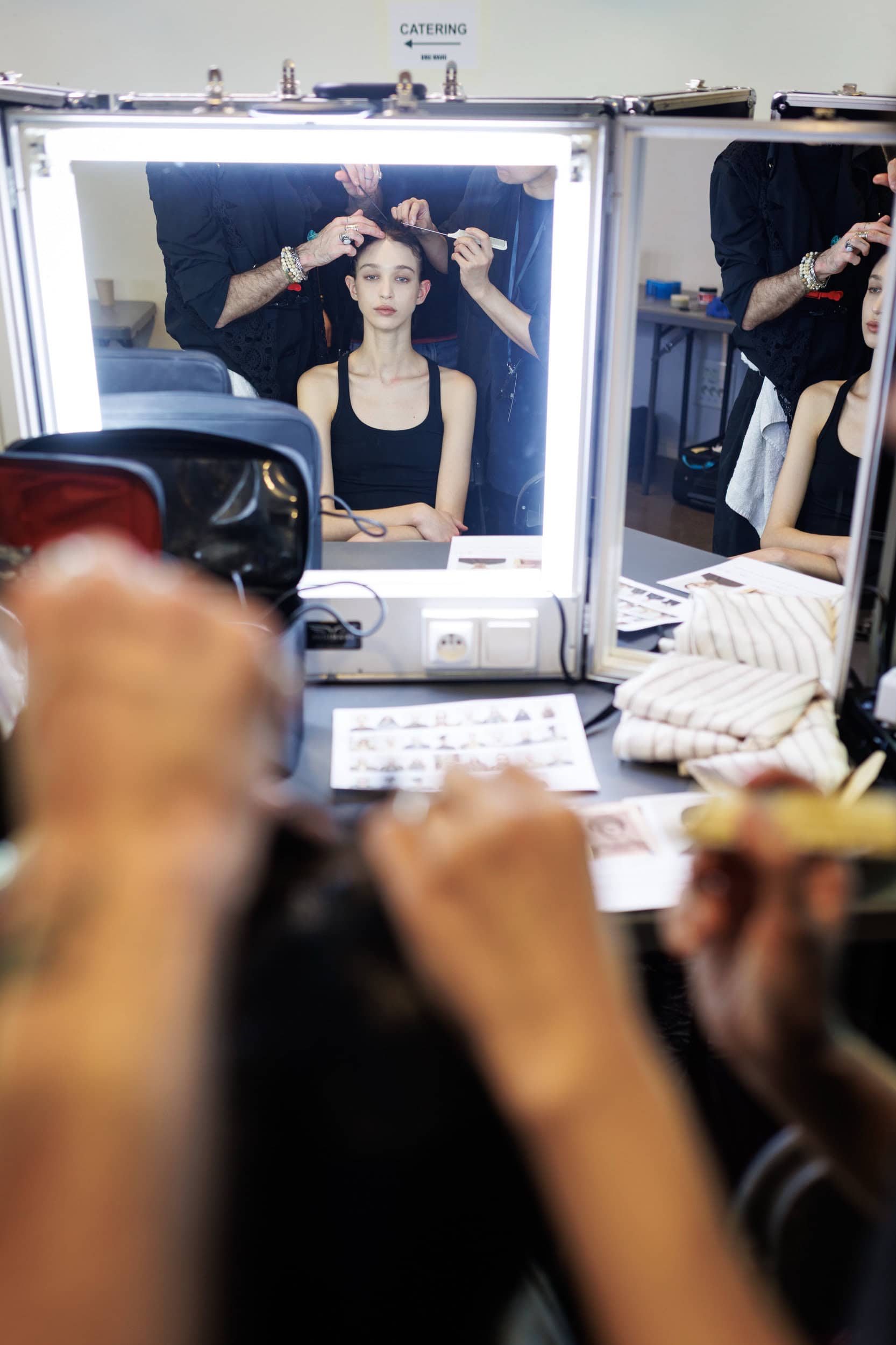 Uma Wang Fall 2025 Fashion Show Backstage