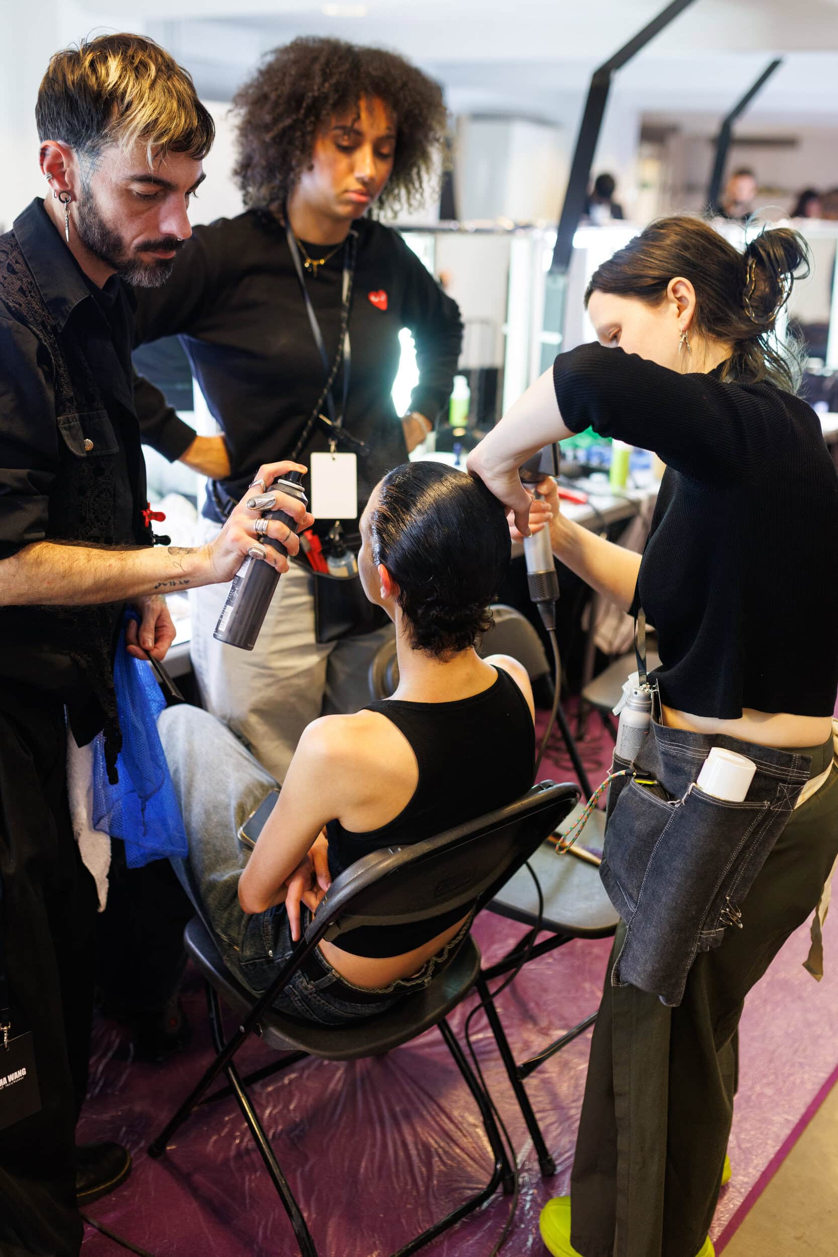 Uma Wang Fall 2025 Fashion Show Backstage