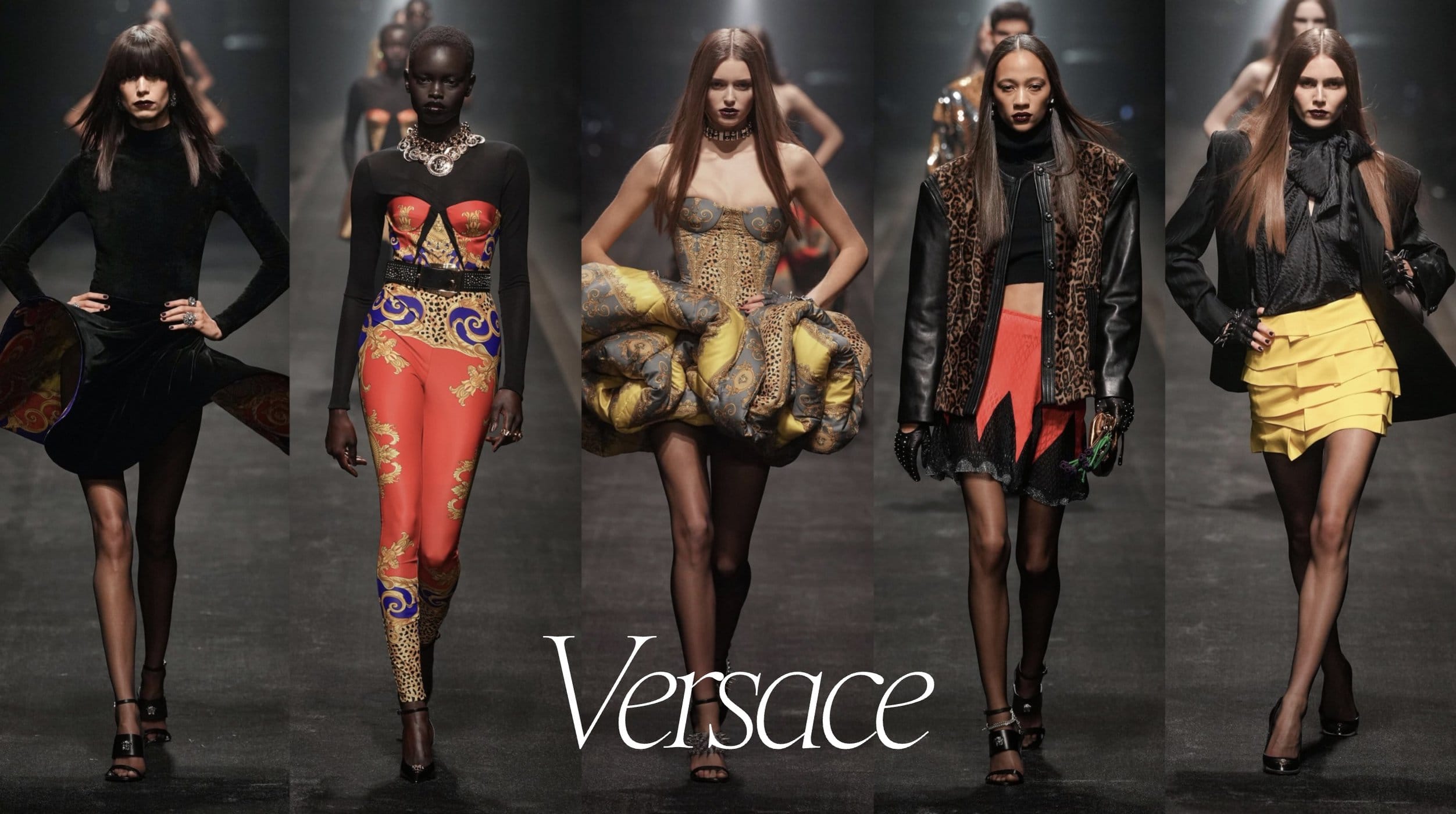 versace fall 2025 grid