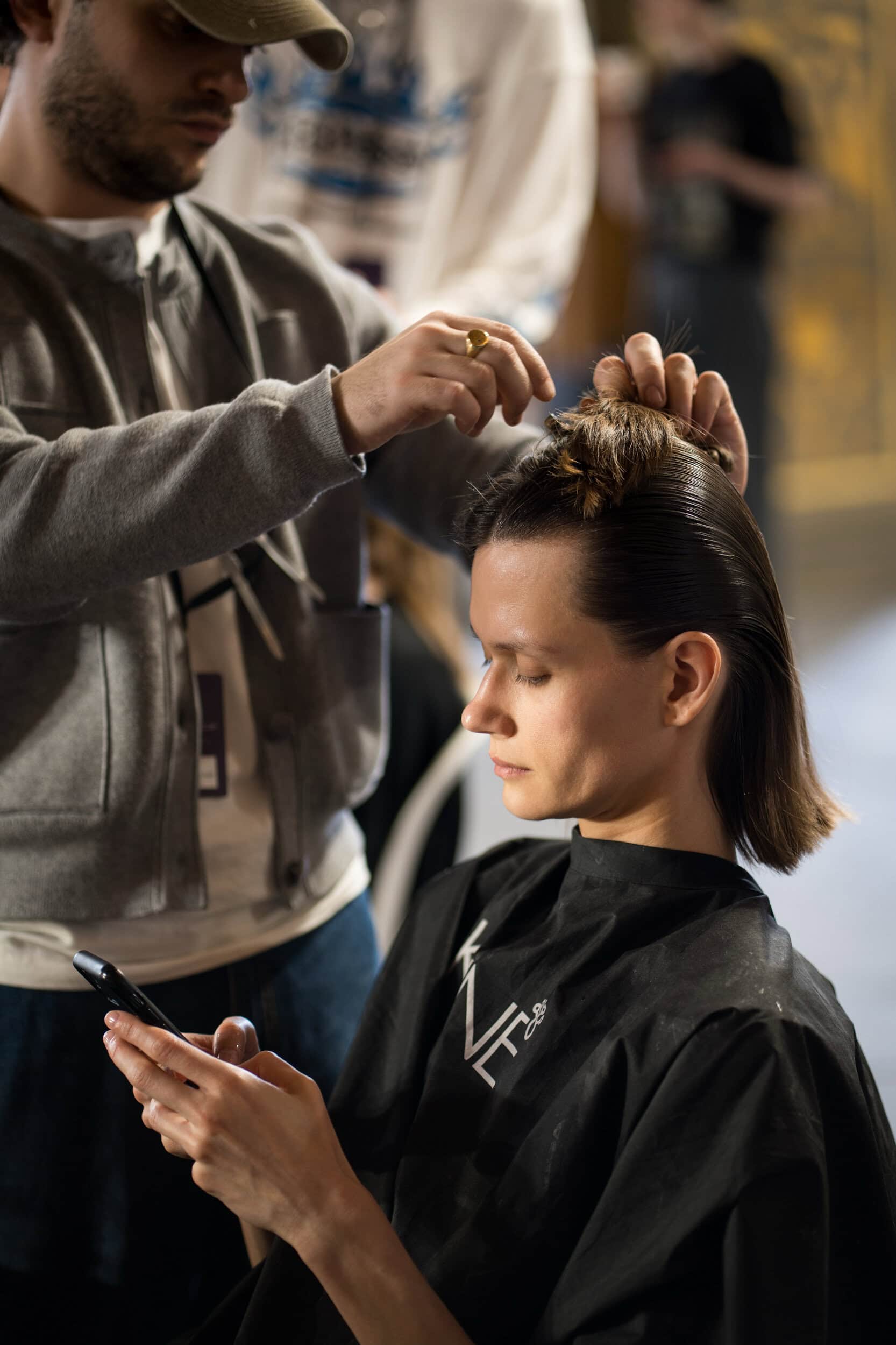 Yohji Yamamoto Fall 2025 Fashion Show Backstage