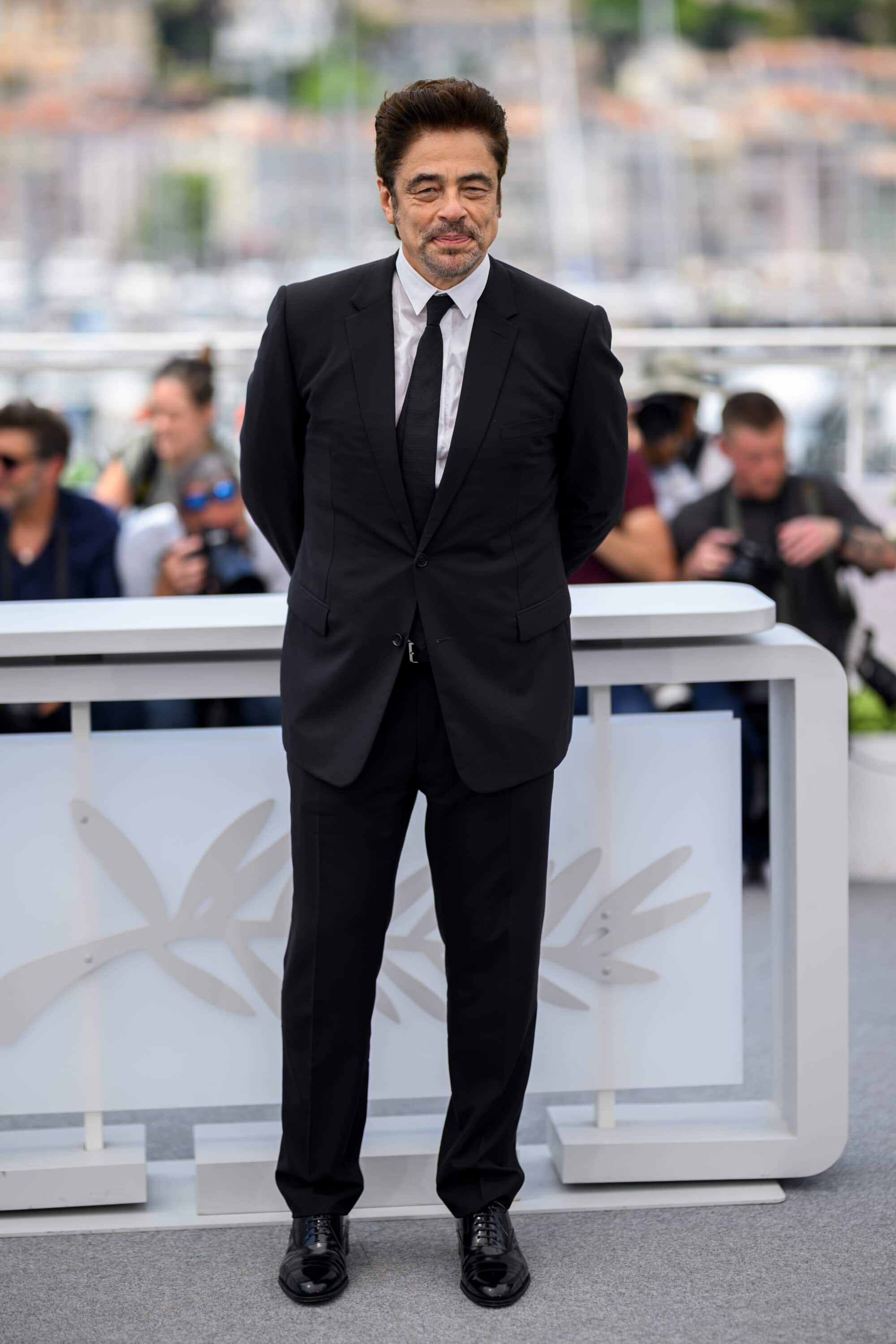 Benicio Del Toro in Dior at 78th Cannes Film Festival