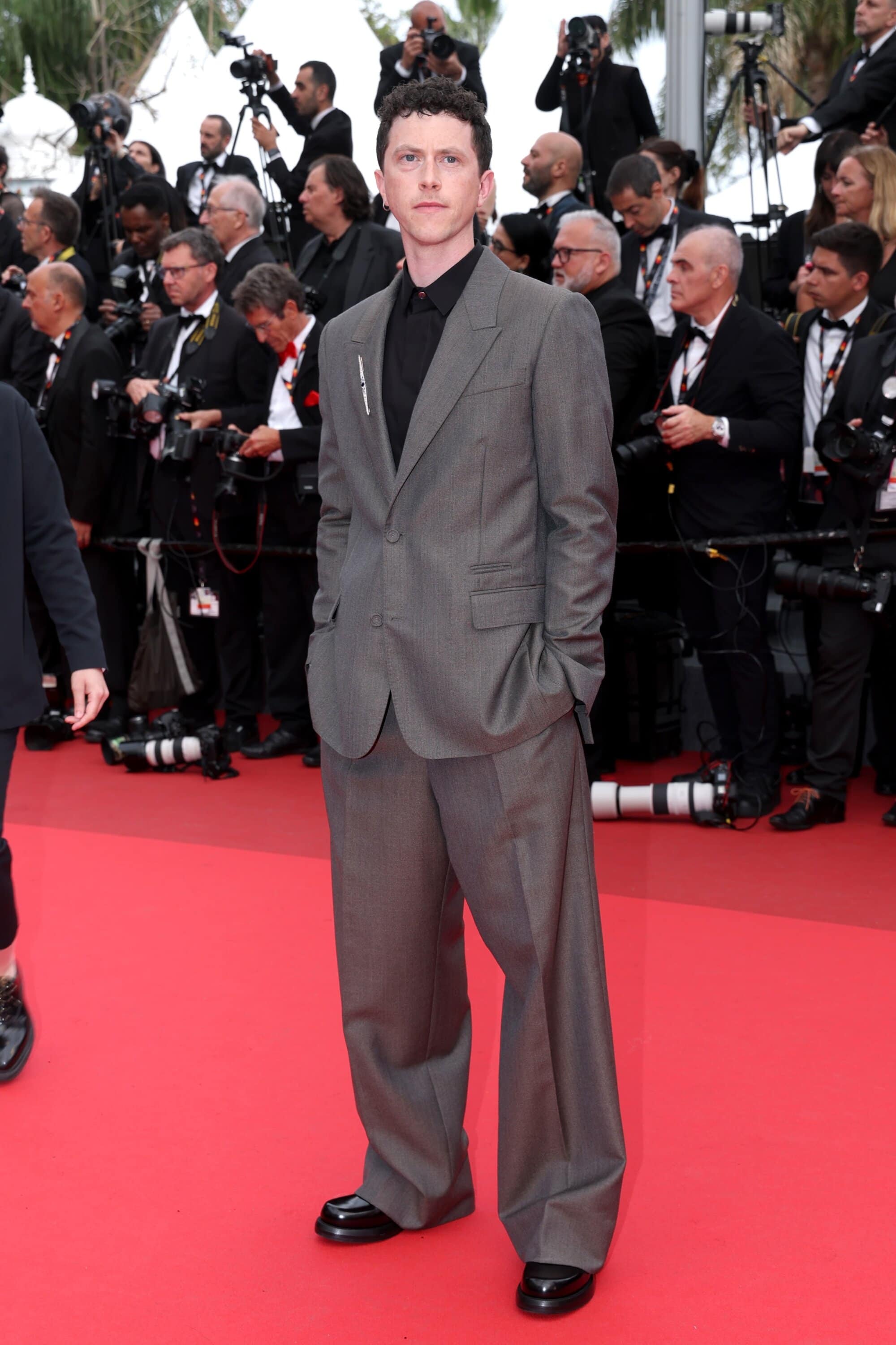 Finnegan Oldfield in Dior at the 78th Cannes Film Festival