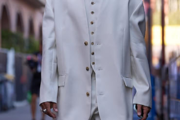 Lewis Hamilton in Calvin Klein Collection at F1 Grand Prix of Monaco