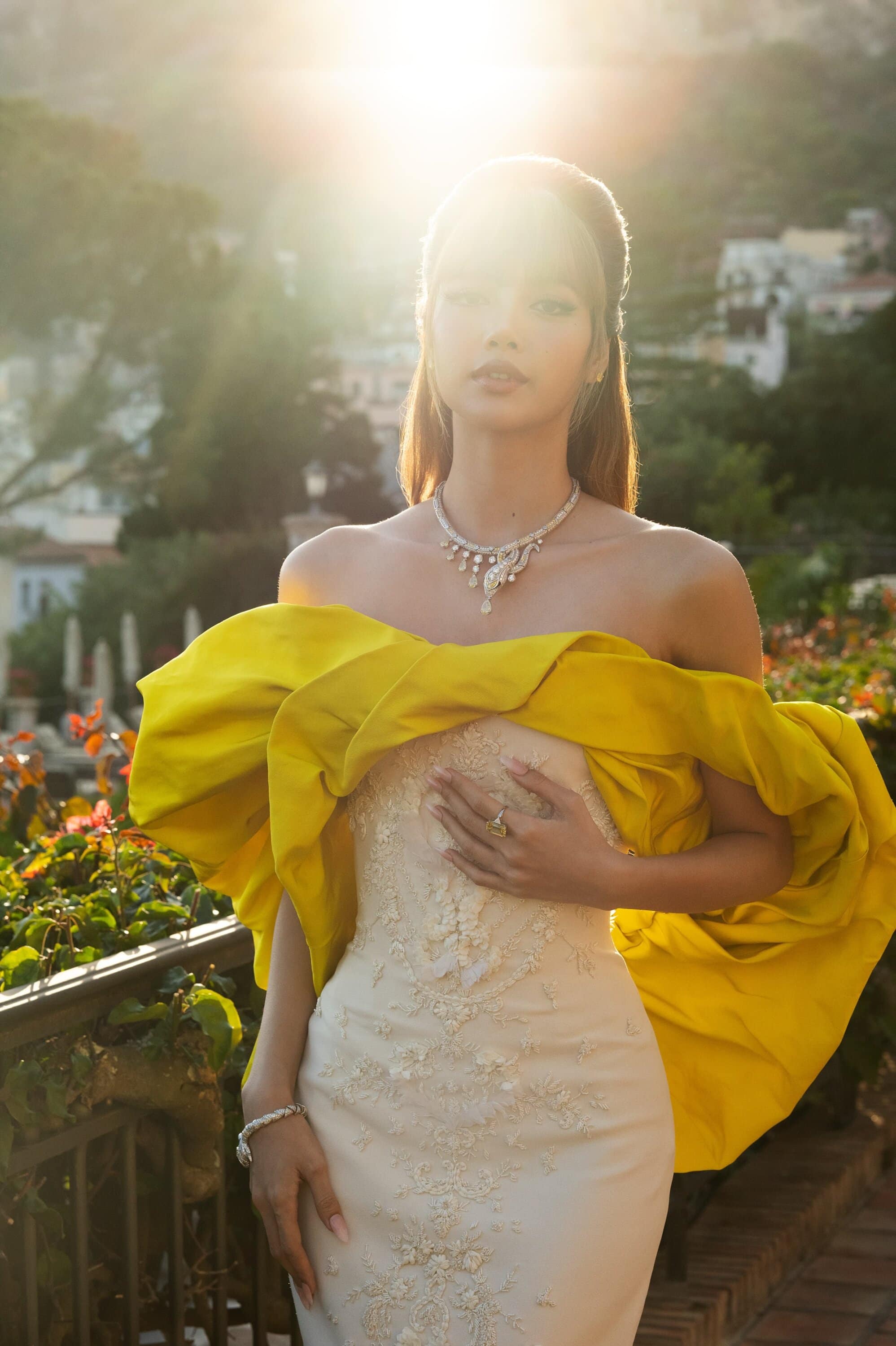Lisa in Bulgari at Bulgari high jewelry show in Taormina Sicily