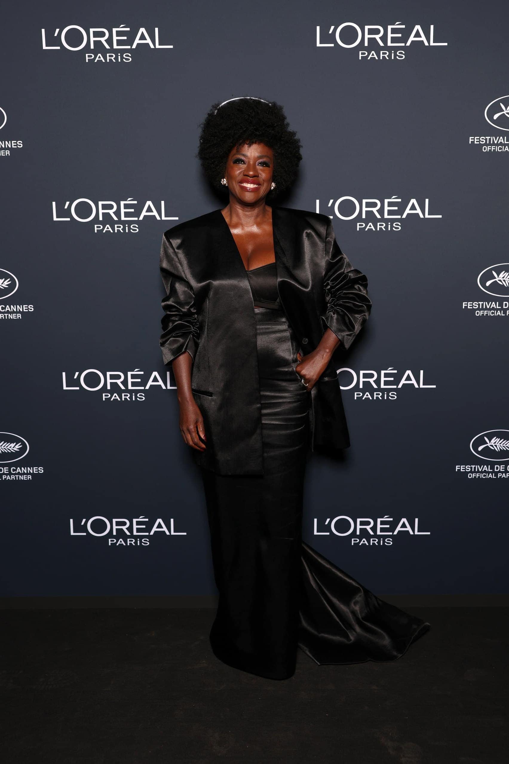 Viola Davis in Calvin Klein Collection L'Oreal Lights on Women Award at the 78th Cannes film festival