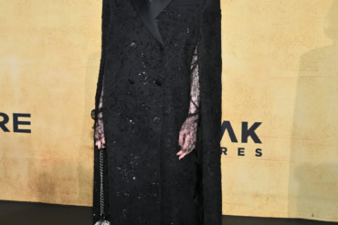 Andrea Riseborough in McQueen at the amfAR Gala in Cannes