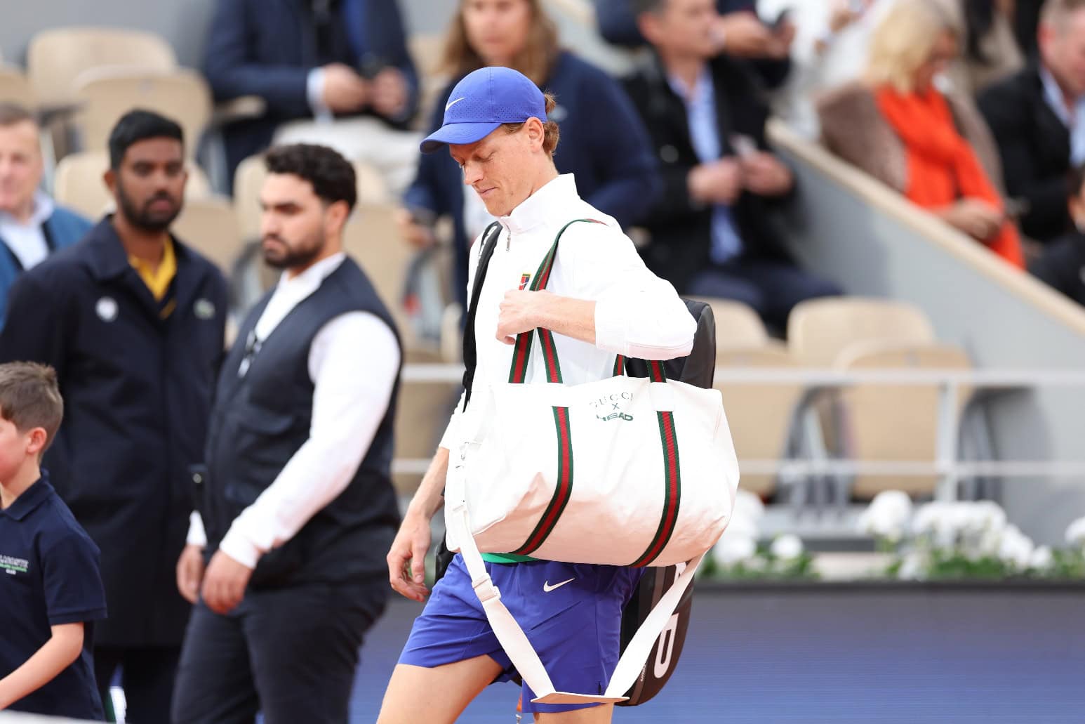 Jannik Sinner in Gucci at the French Open 2025