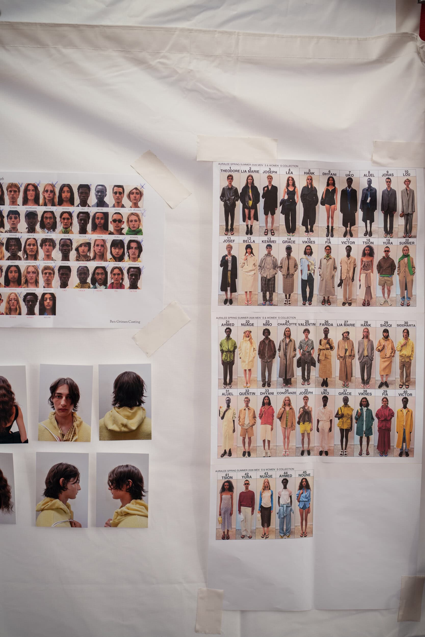 Auralee Spring 2026 Men's Fashion Show Backstage