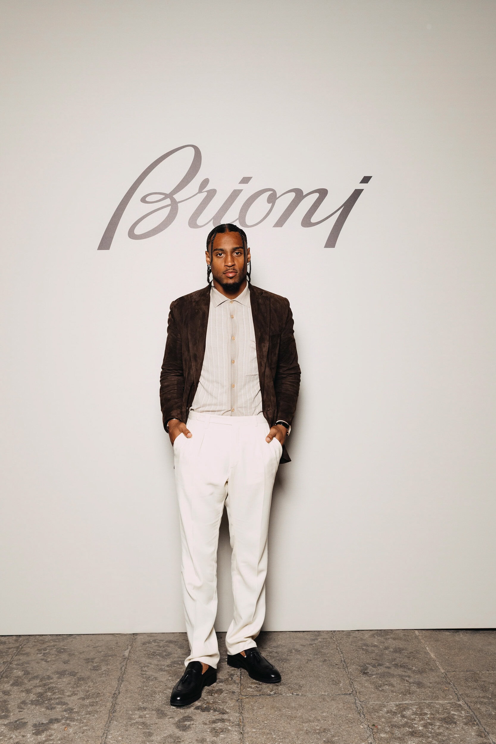 Brioni Cel Spring 2026 Men's Fashion Show Front Row
