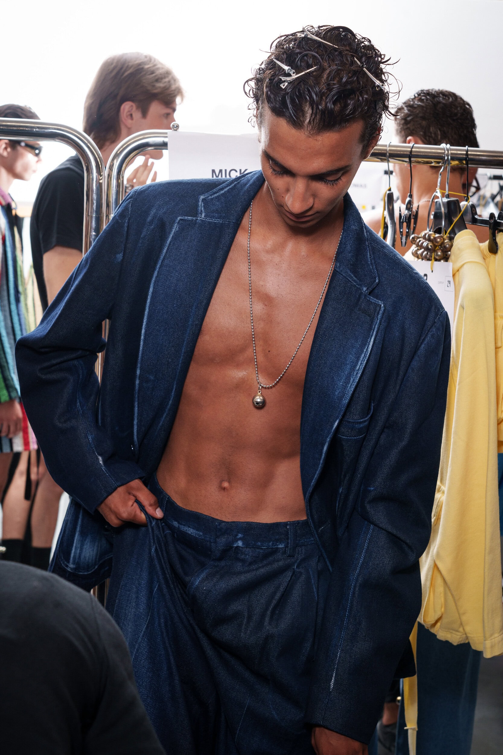 David Catalan Spring 2026 Men's Fashion Show Backstage