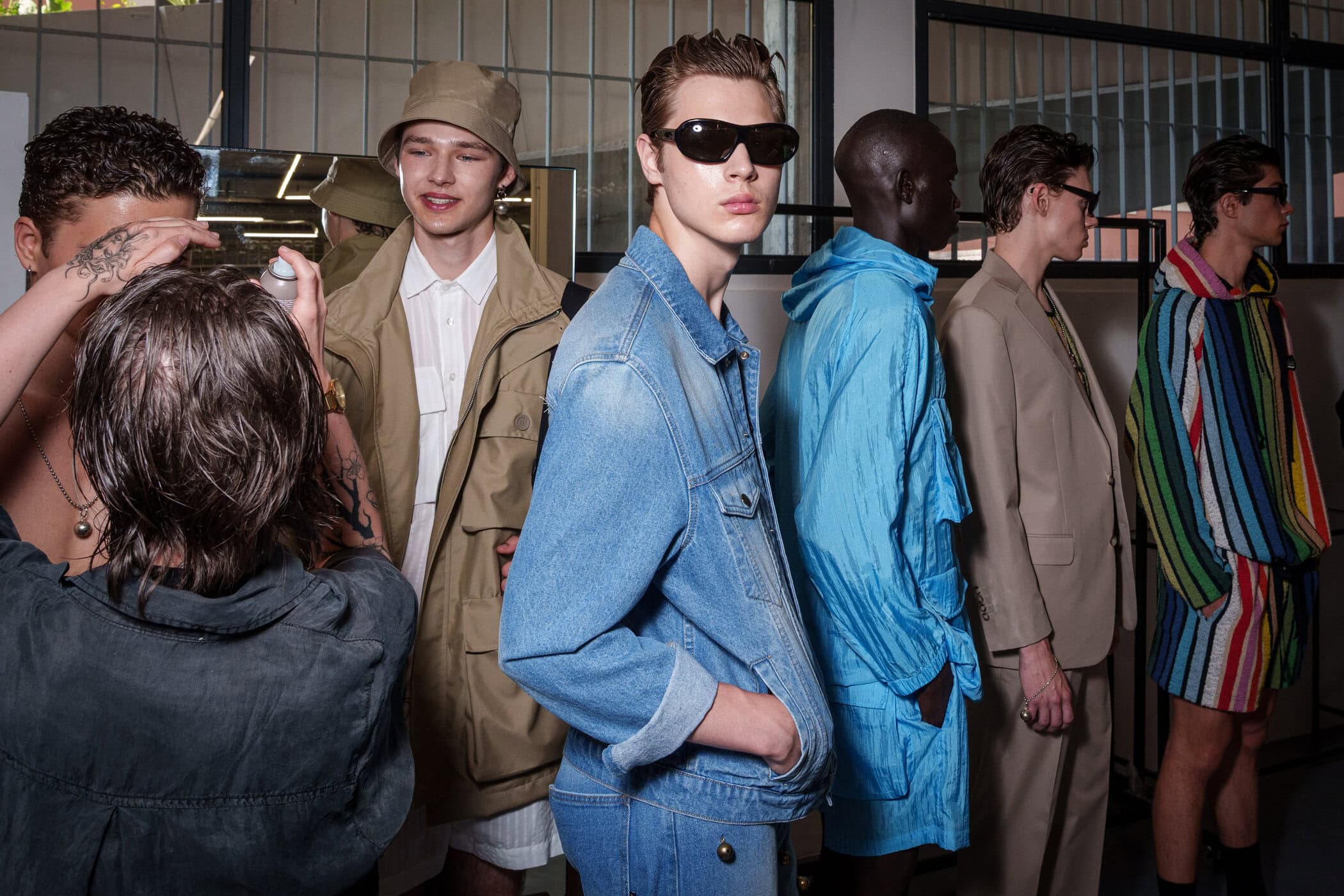 David Catalan Spring 2026 Men's Fashion Show Backstage
