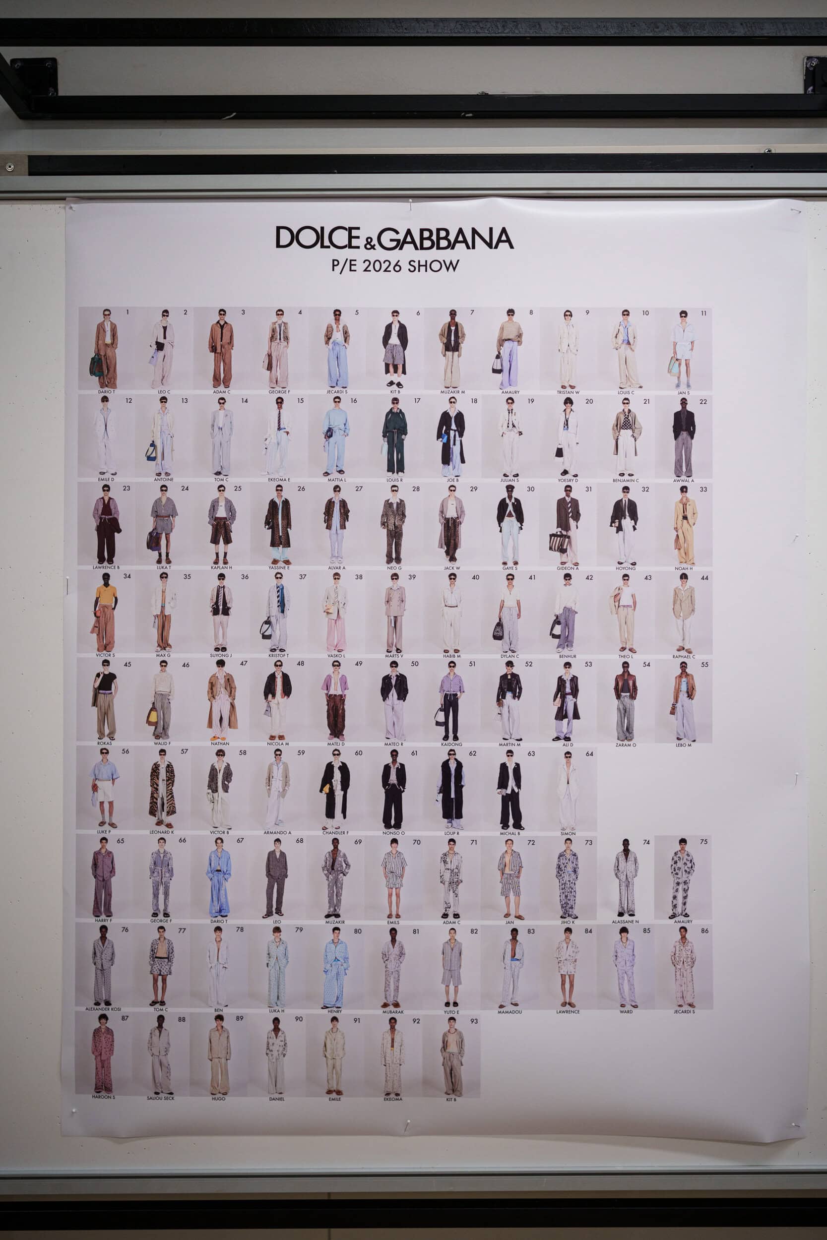 Dolce & Gabbana Spring 2026 Men's Fashion Show Backstage