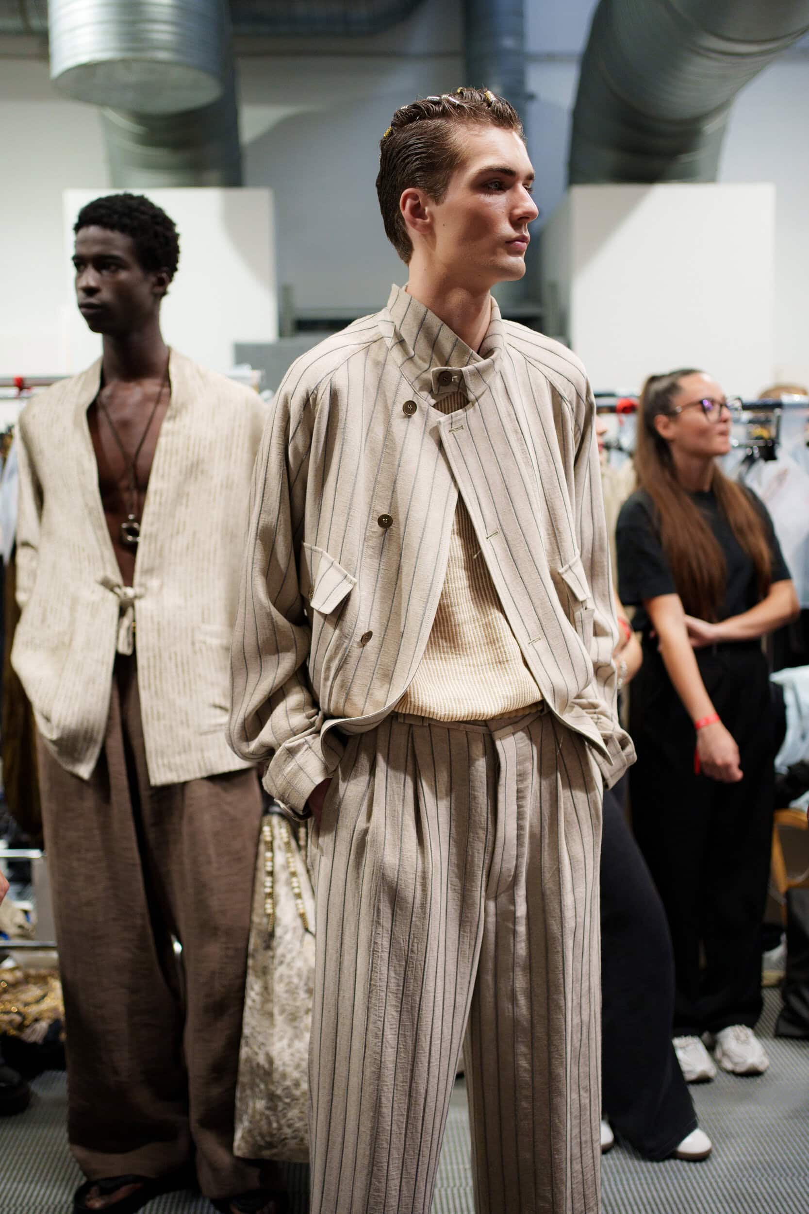 Emporio Armani Spring 2026 Men's Fashion Show Backstage