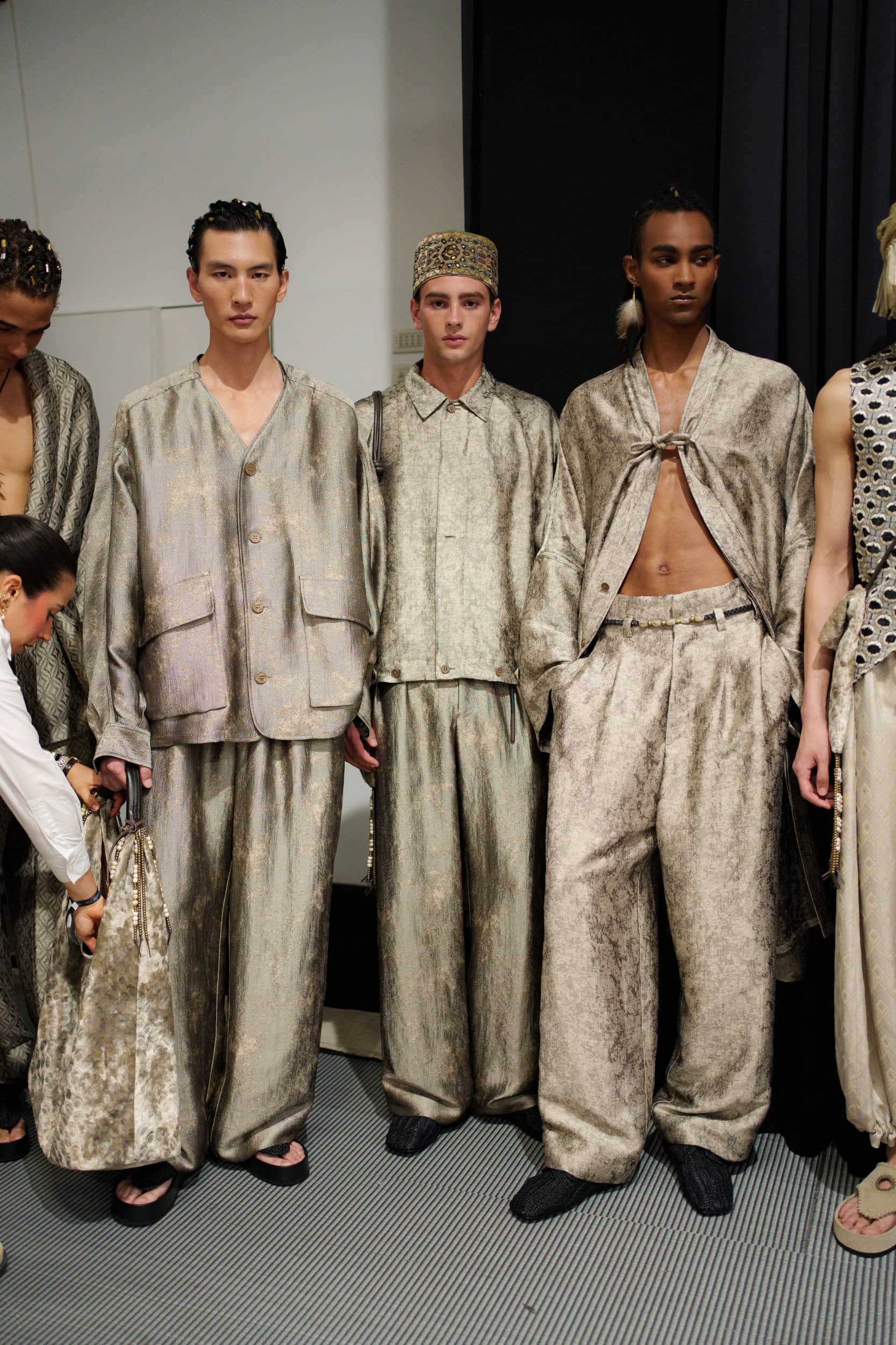 Emporio Armani Spring 2026 Men's Fashion Show Backstage