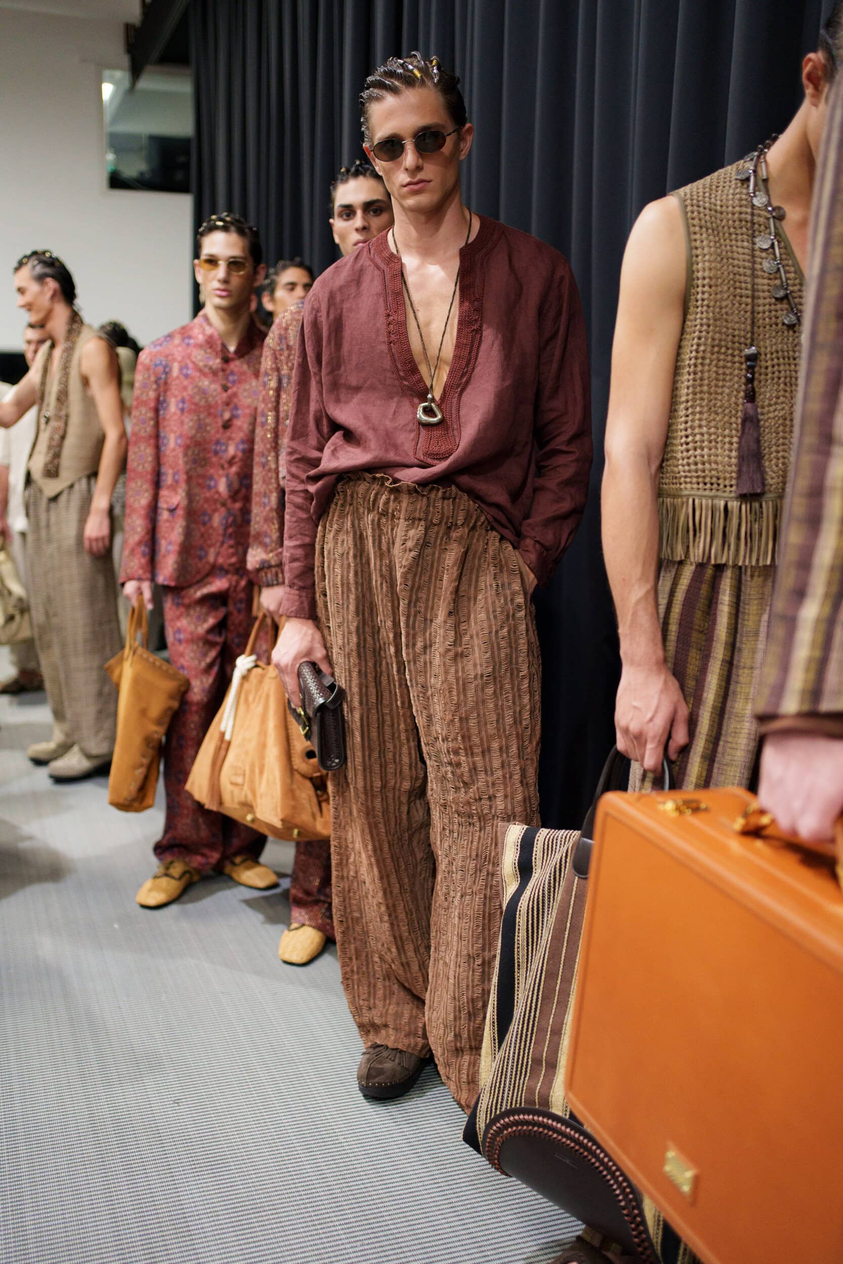 Emporio Armani Spring 2026 Men's Fashion Show Backstage