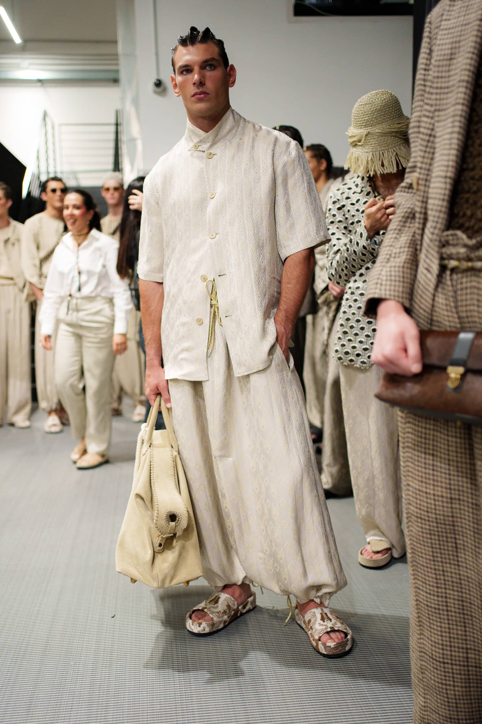 Emporio Armani Spring 2026 Men's Fashion Show Backstage