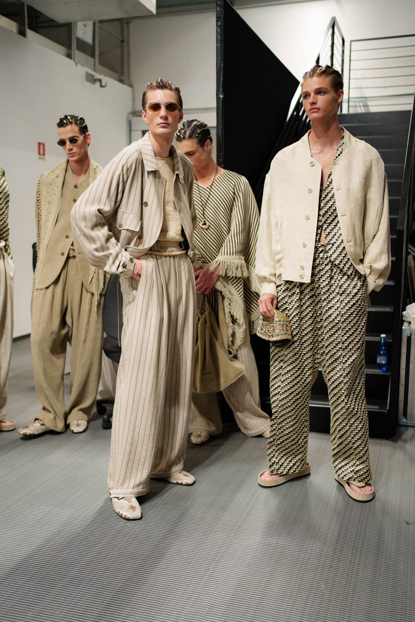 Emporio Armani Spring 2026 Men's Fashion Show Backstage