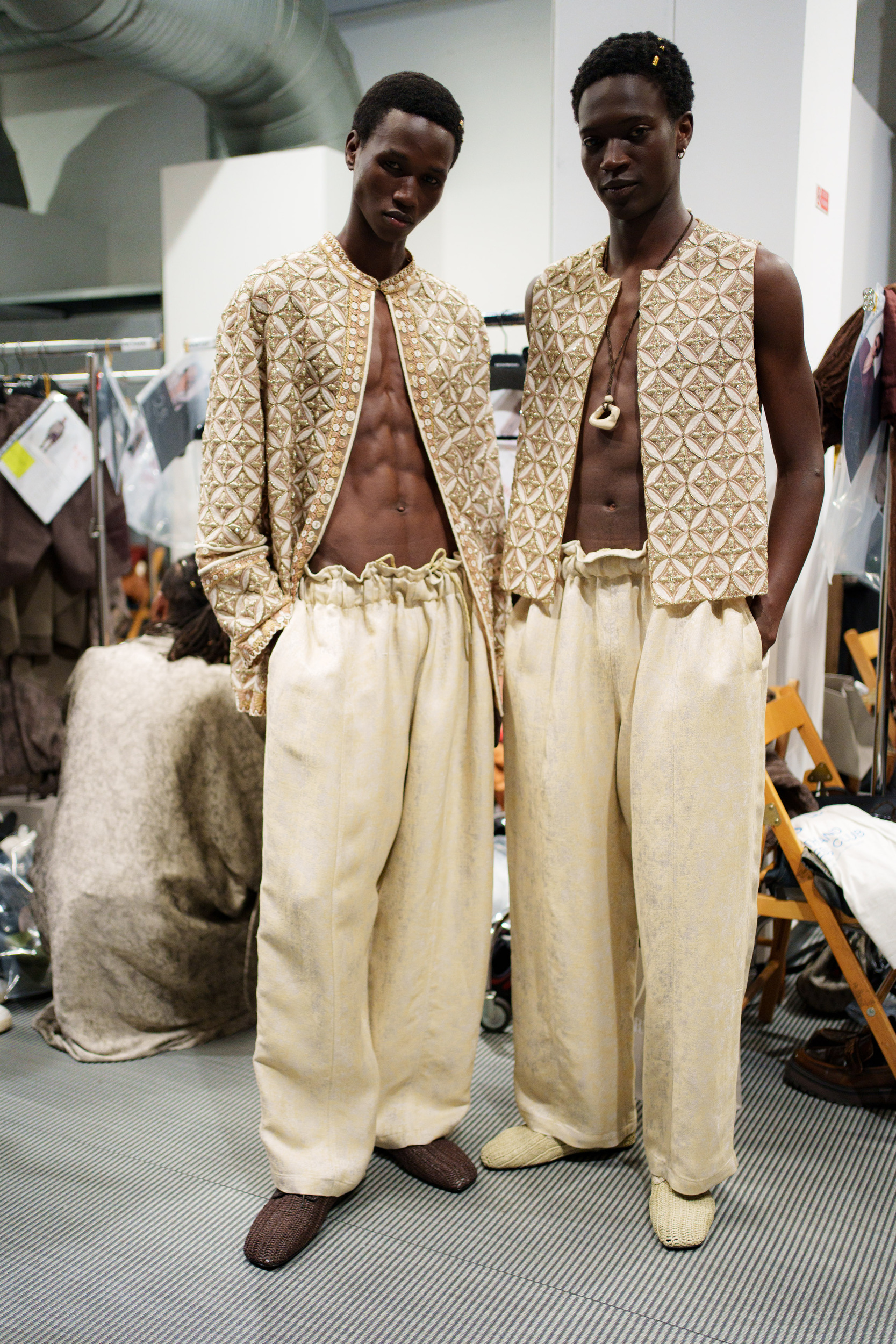 Emporio Armani Spring 2026 Men's Fashion Show Backstage