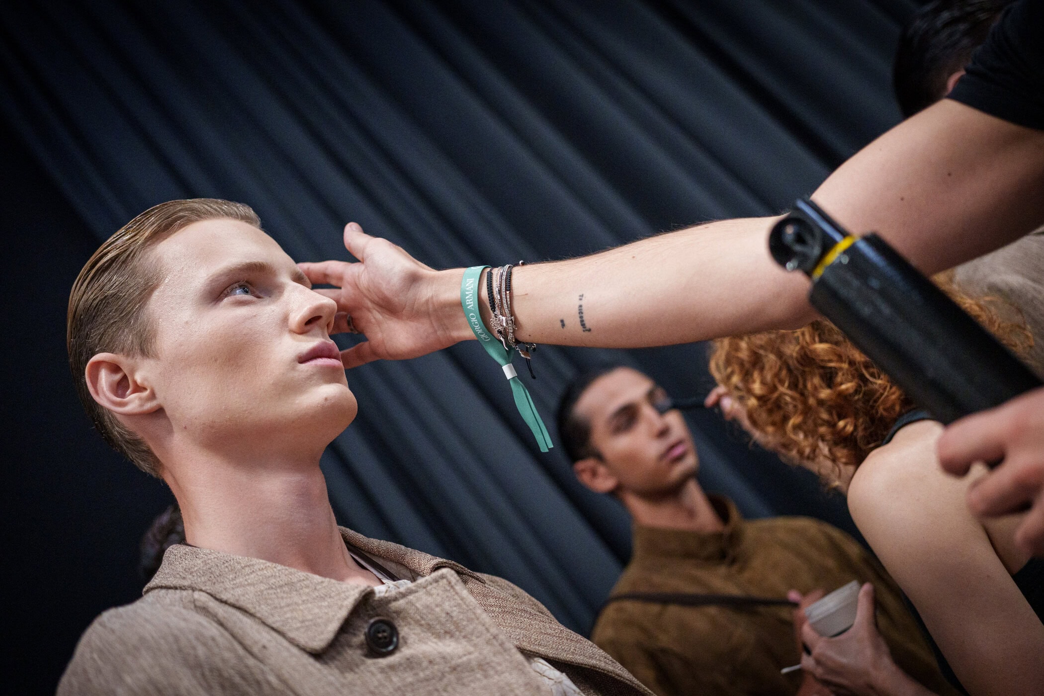 Giorgio Armani Spring 2026 Men's Fashion Show Backstage