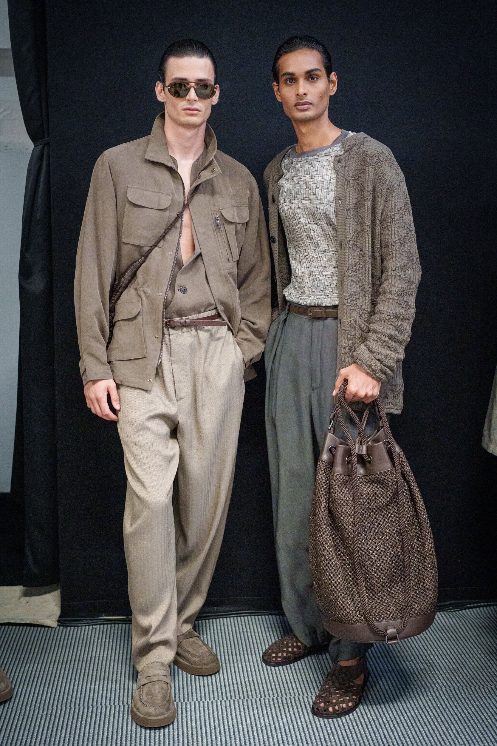 Giorgio Armani Spring 2026 Men's Fashion Show Backstage