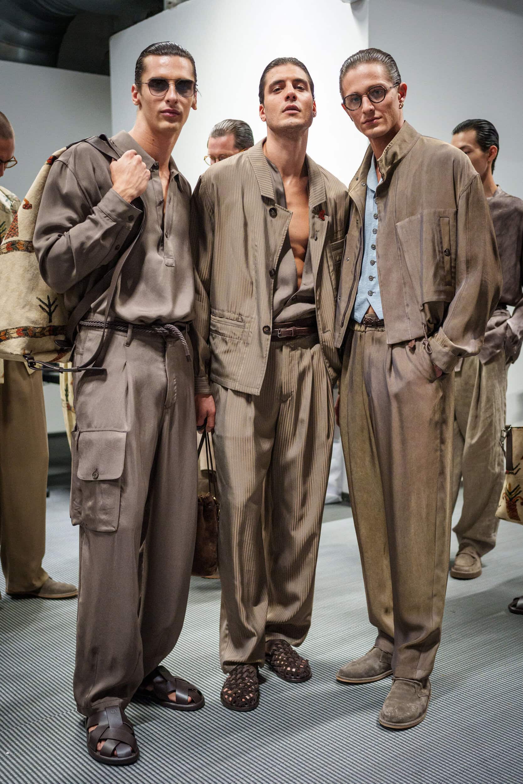 Giorgio Armani Spring 2026 Men's Fashion Show Backstage