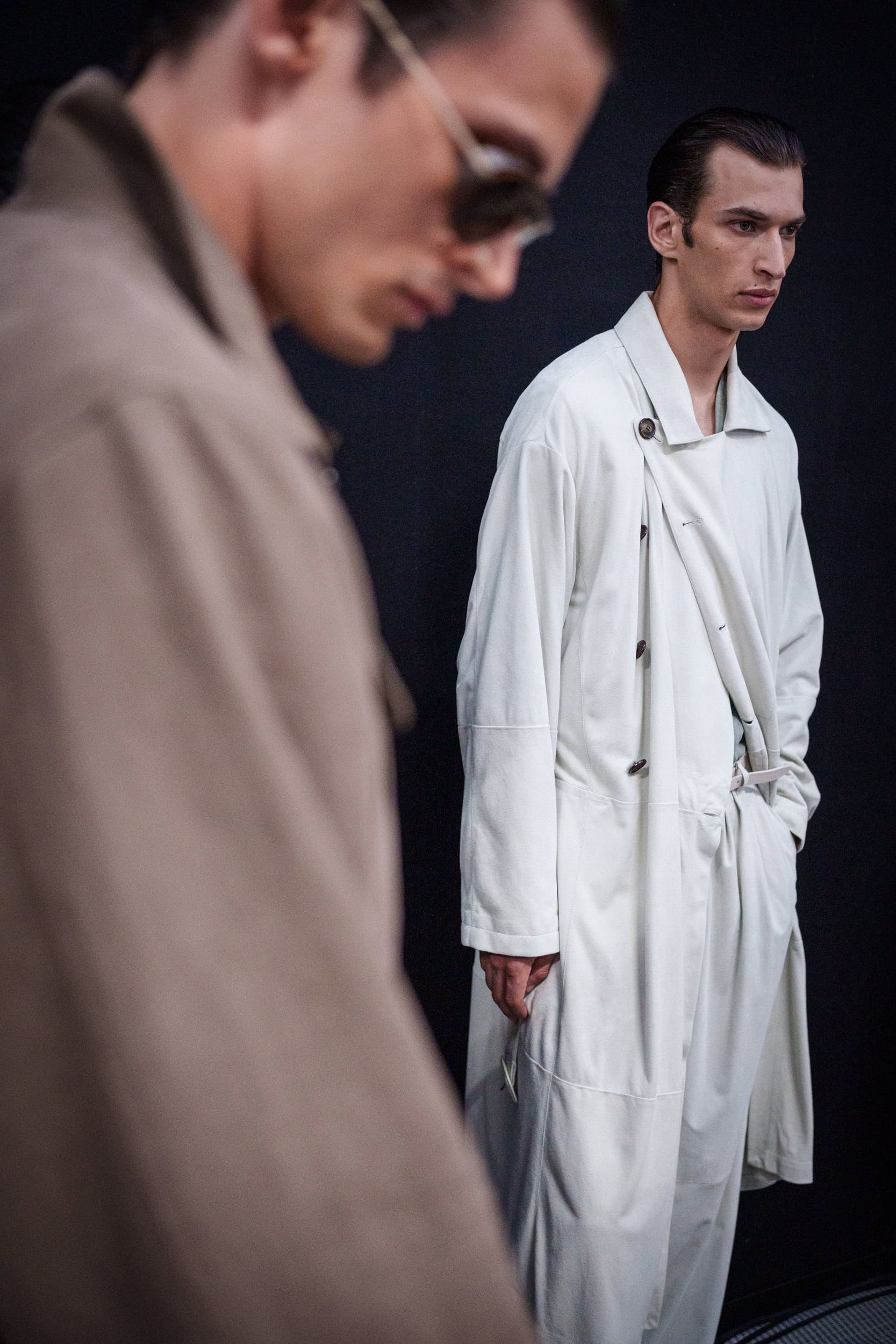 Giorgio Armani Spring 2026 Men's Fashion Show Backstage