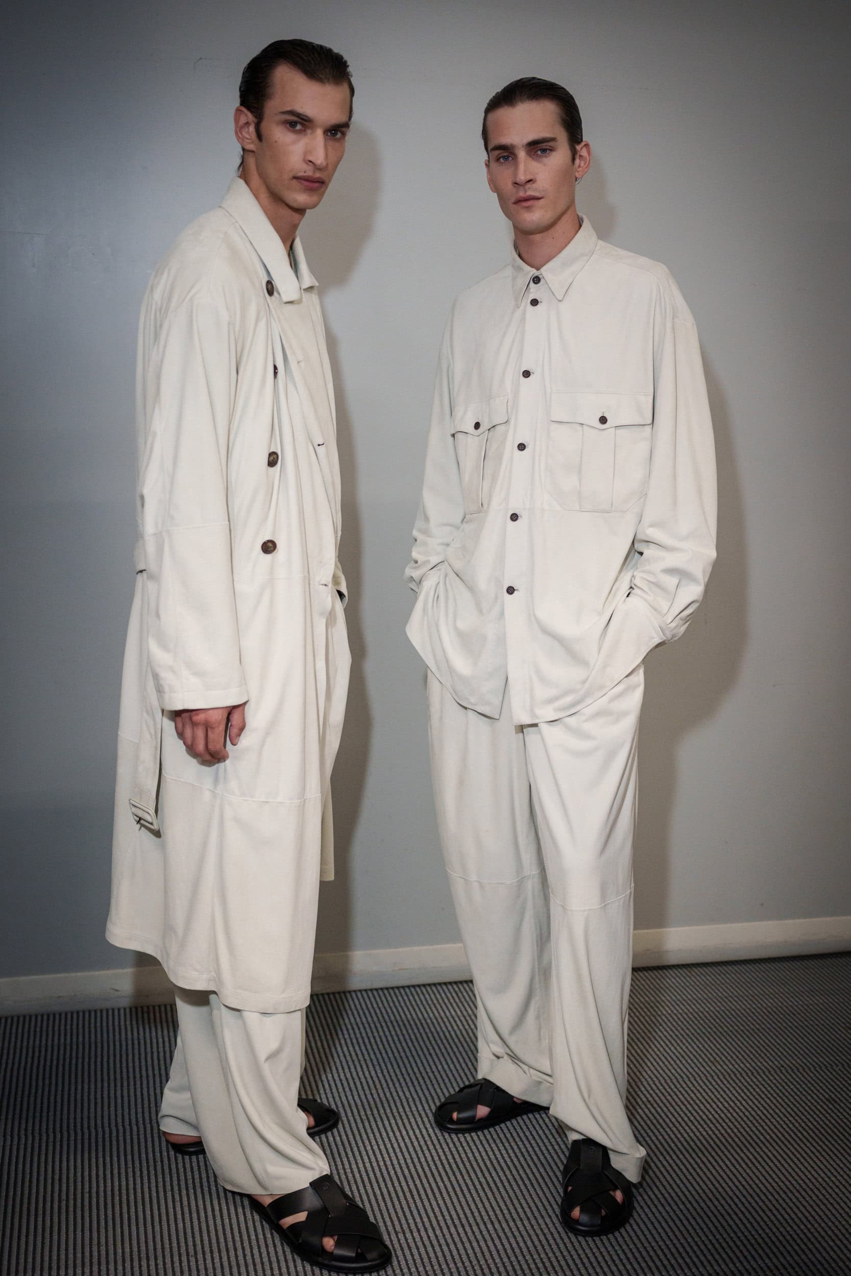 Giorgio Armani Spring 2026 Men's Fashion Show Backstage