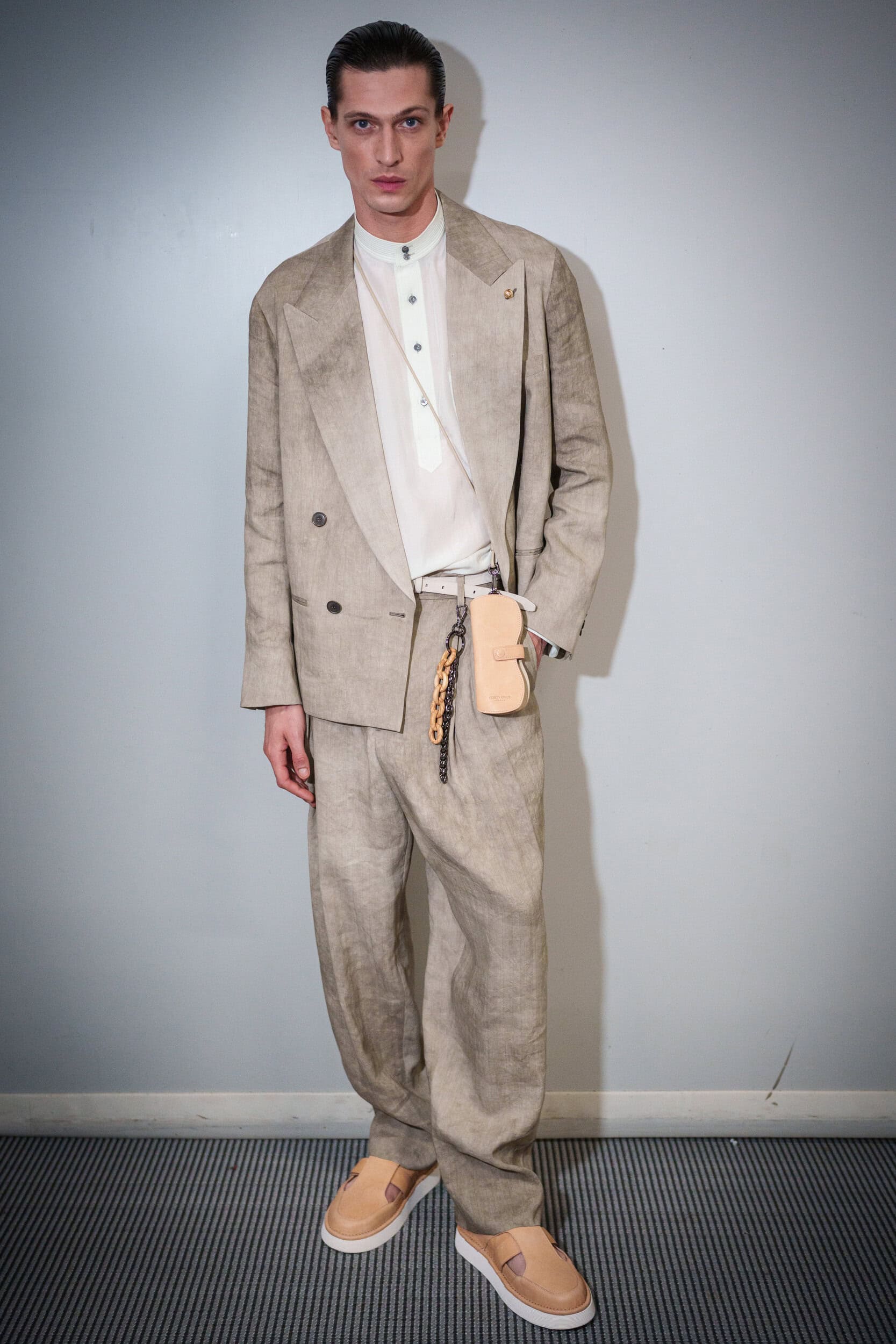 Giorgio Armani Spring 2026 Men's Fashion Show Backstage