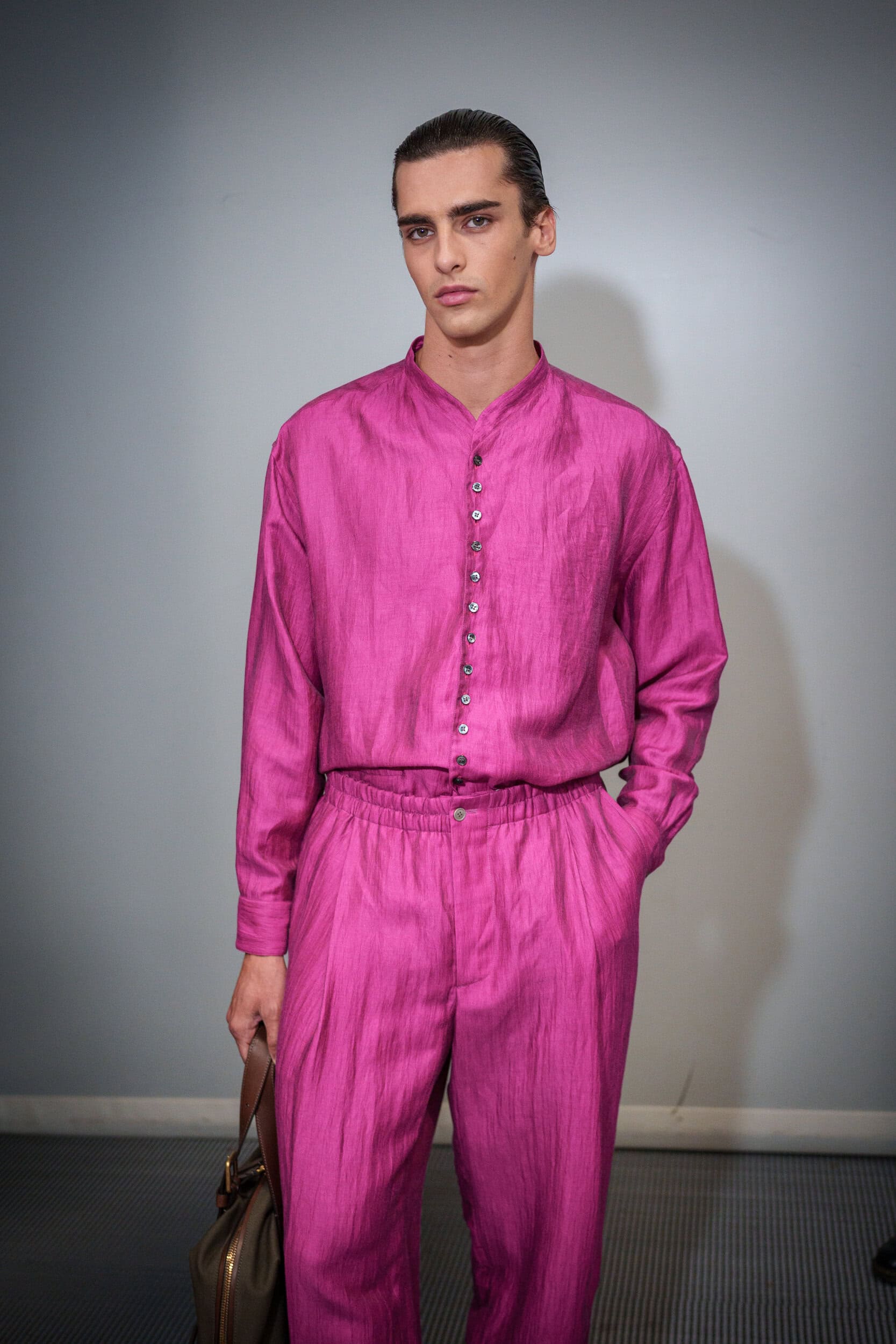 Giorgio Armani Spring 2026 Men's Fashion Show Backstage