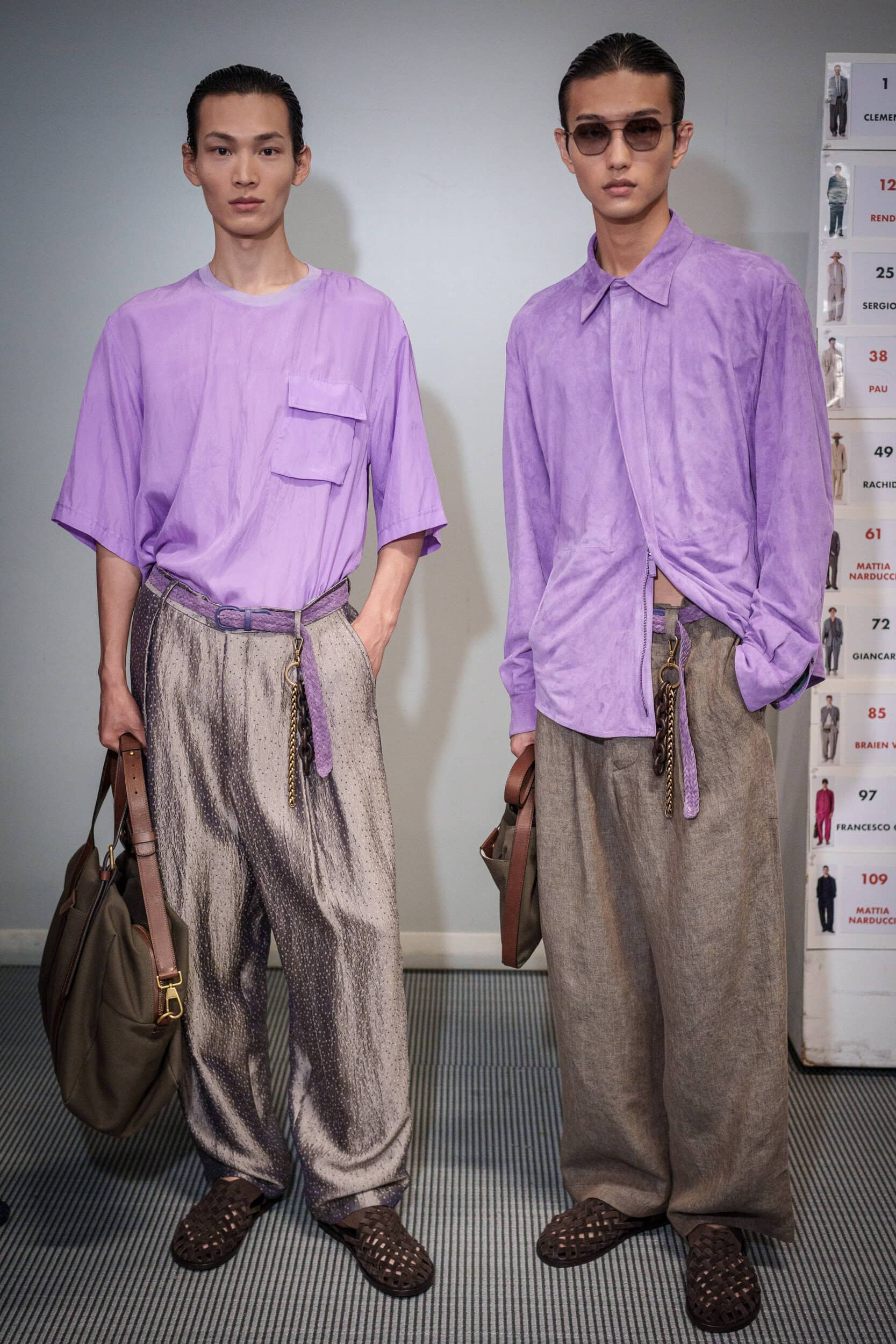 Giorgio Armani Spring 2026 Men's Fashion Show Backstage