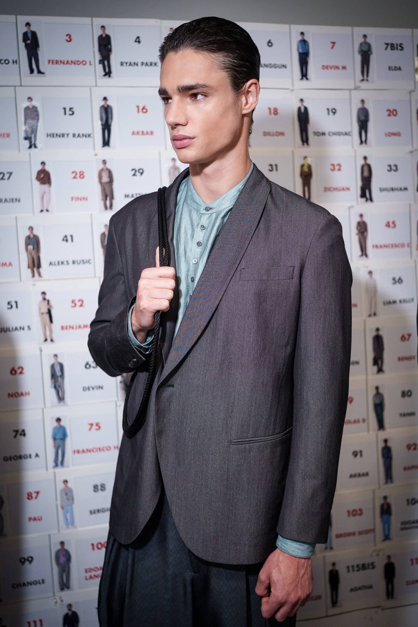 Giorgio Armani Spring 2026 Men's Fashion Show Backstage