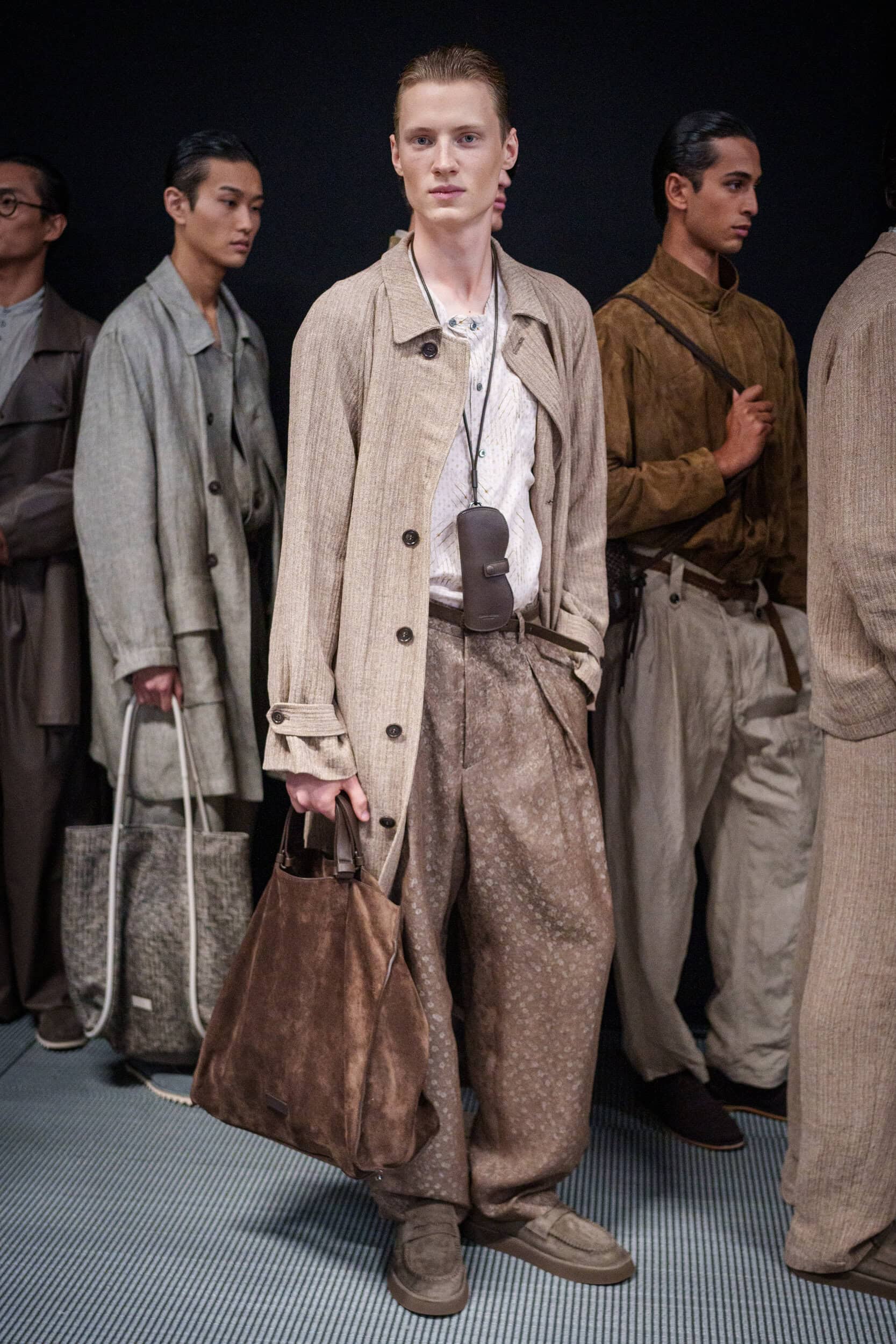 Giorgio Armani Spring 2026 Men's Fashion Show Backstage