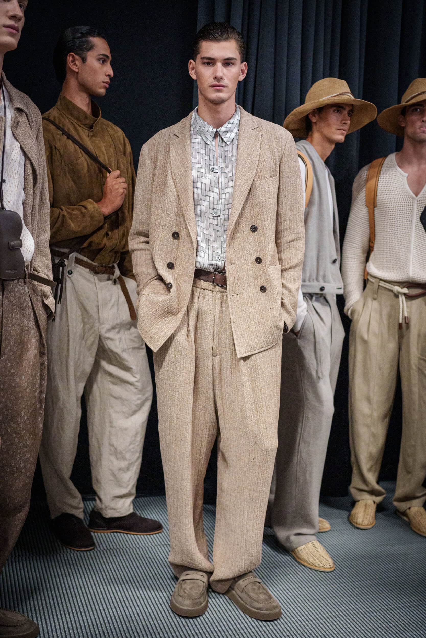 Giorgio Armani Spring 2026 Men's Fashion Show Backstage