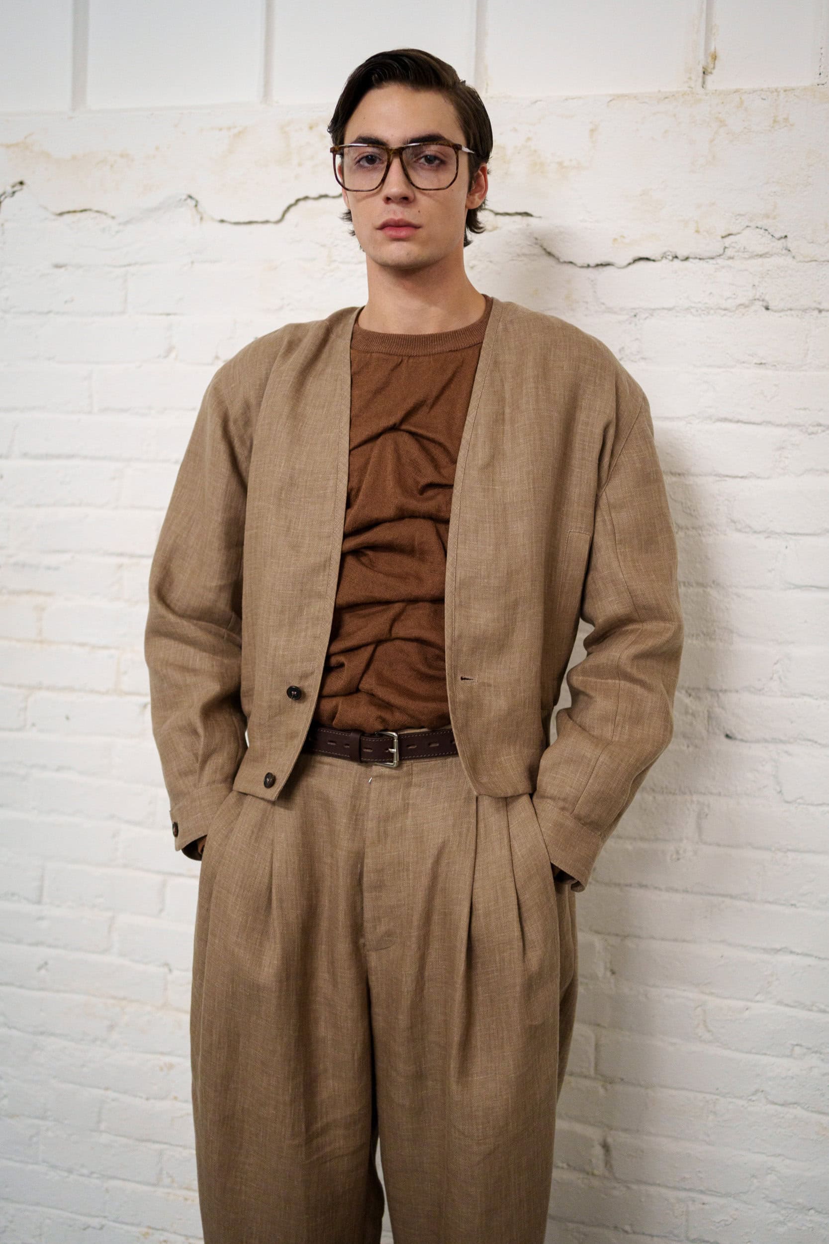 Hed Mayner Spring 2026 Men's Fashion Show Backstage