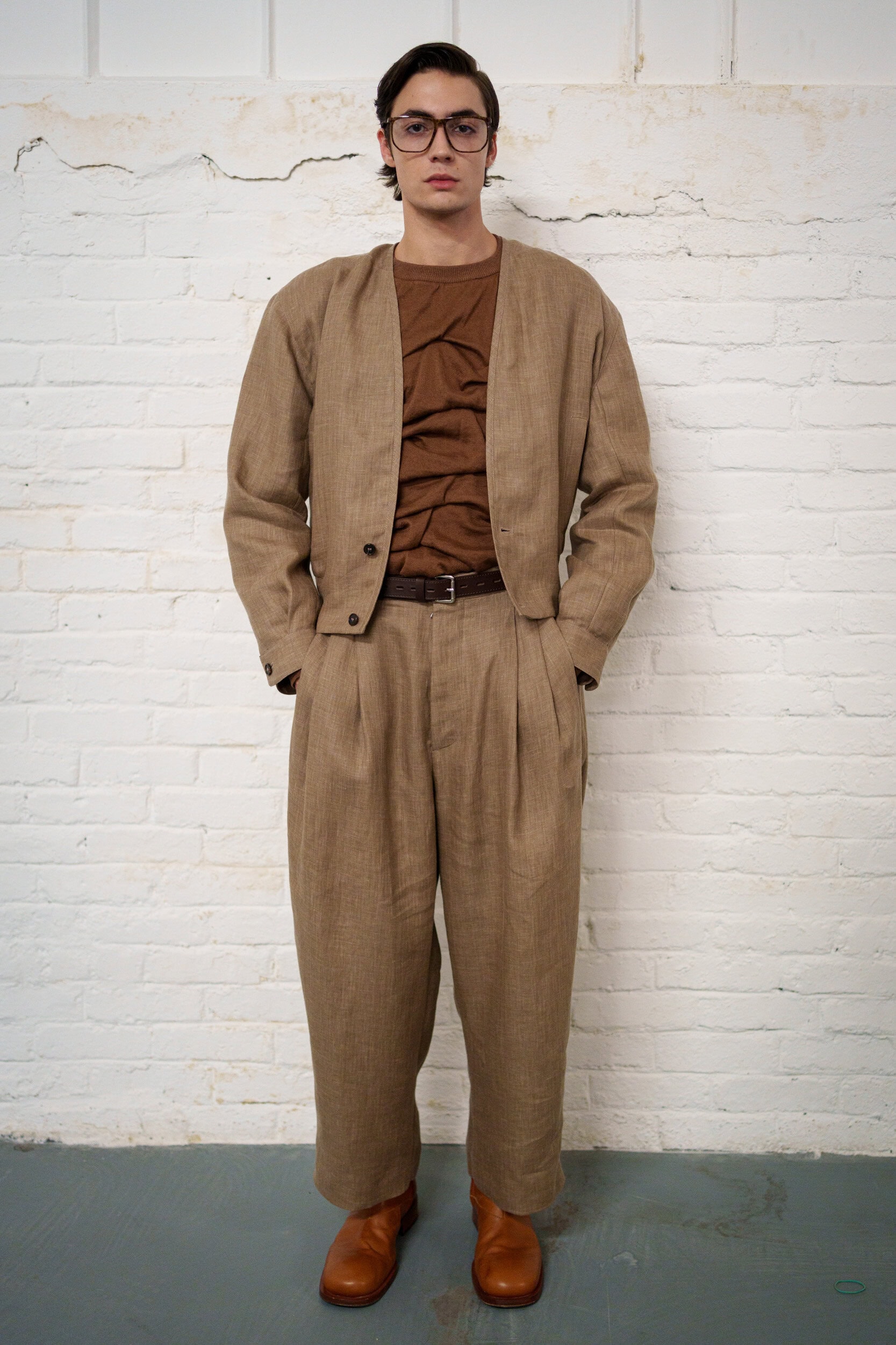 Hed Mayner Spring 2026 Men's Fashion Show Backstage