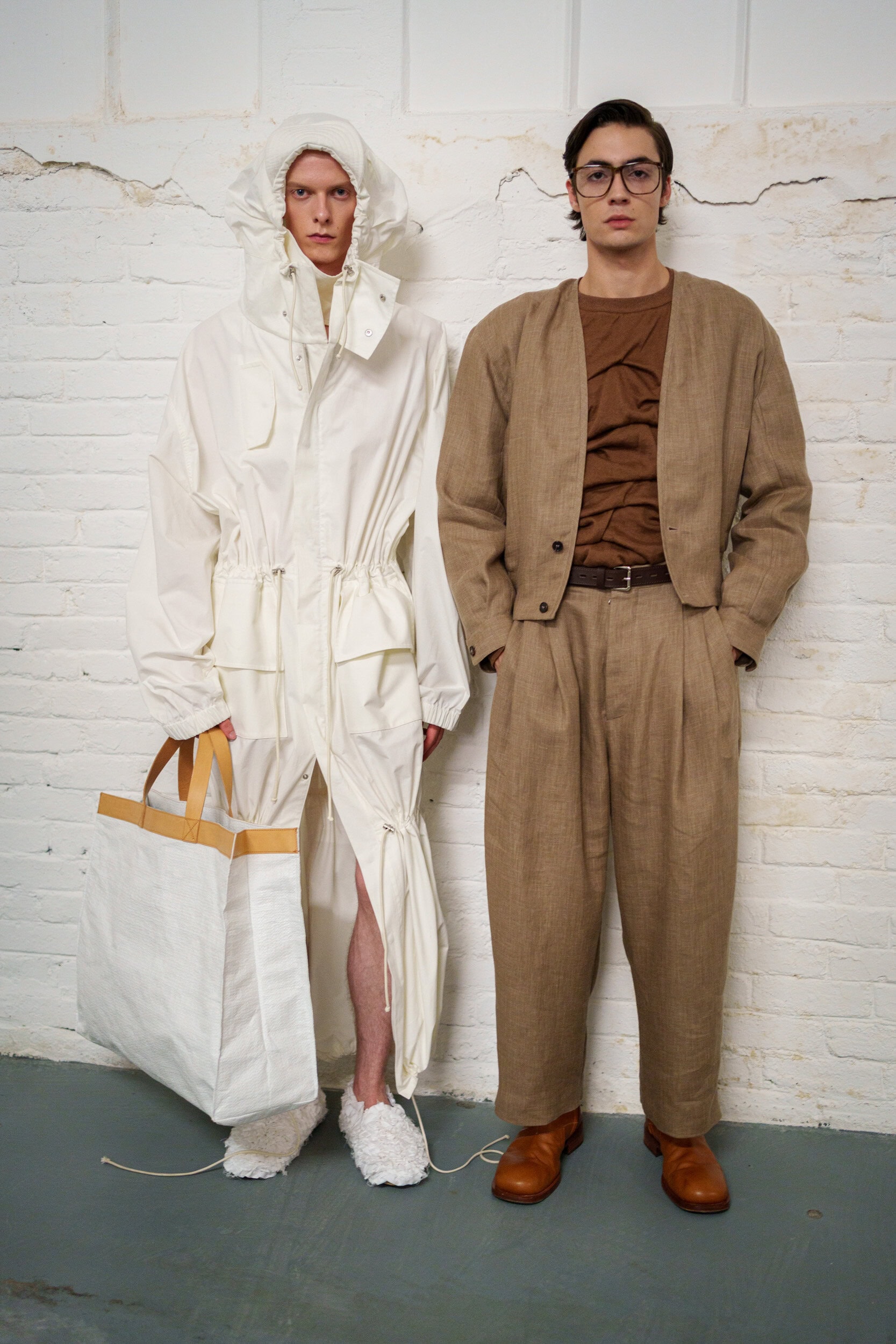 Hed Mayner Spring 2026 Men's Fashion Show Backstage
